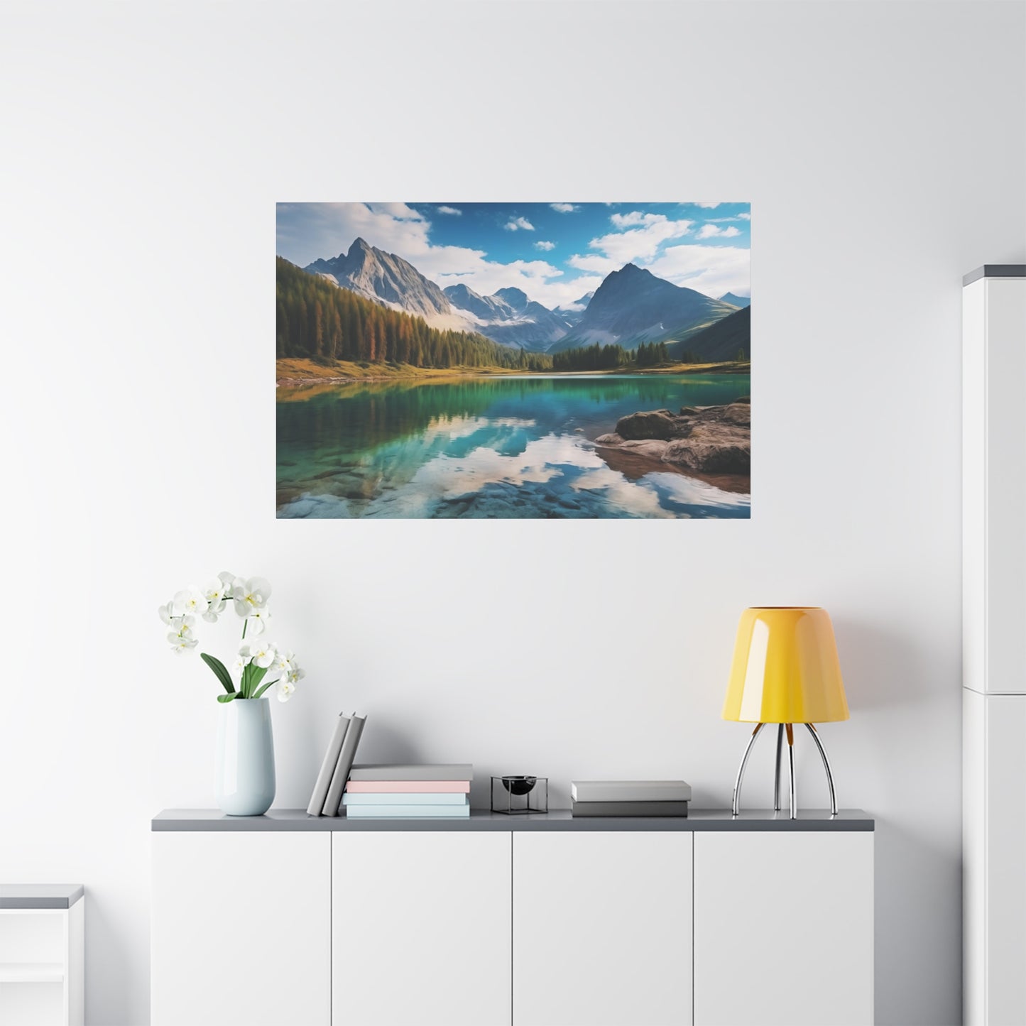 Bluelake Beauty - Matte Canvas, Stretched, 1.25"