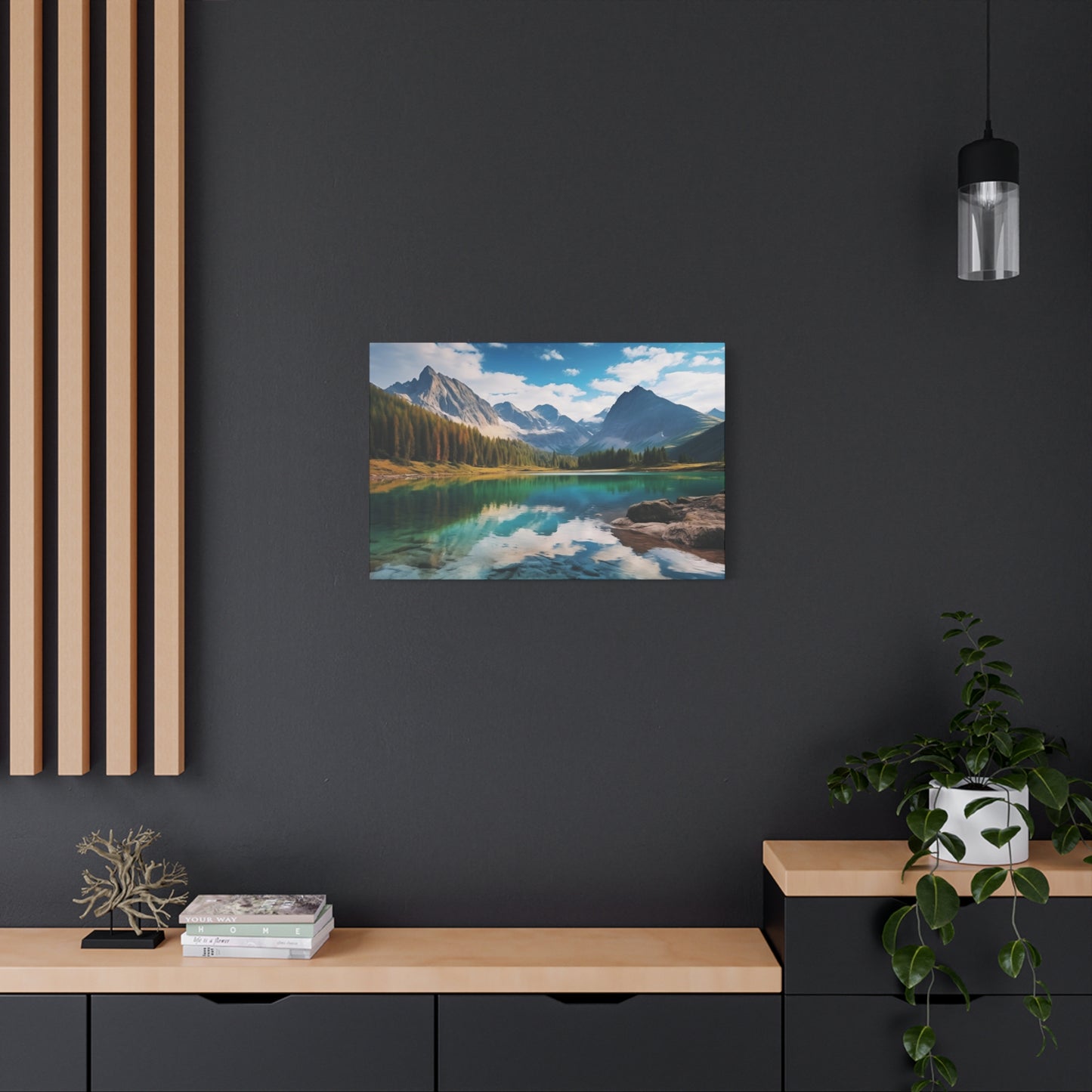 Bluelake Beauty - Matte Canvas, Stretched, 1.25"