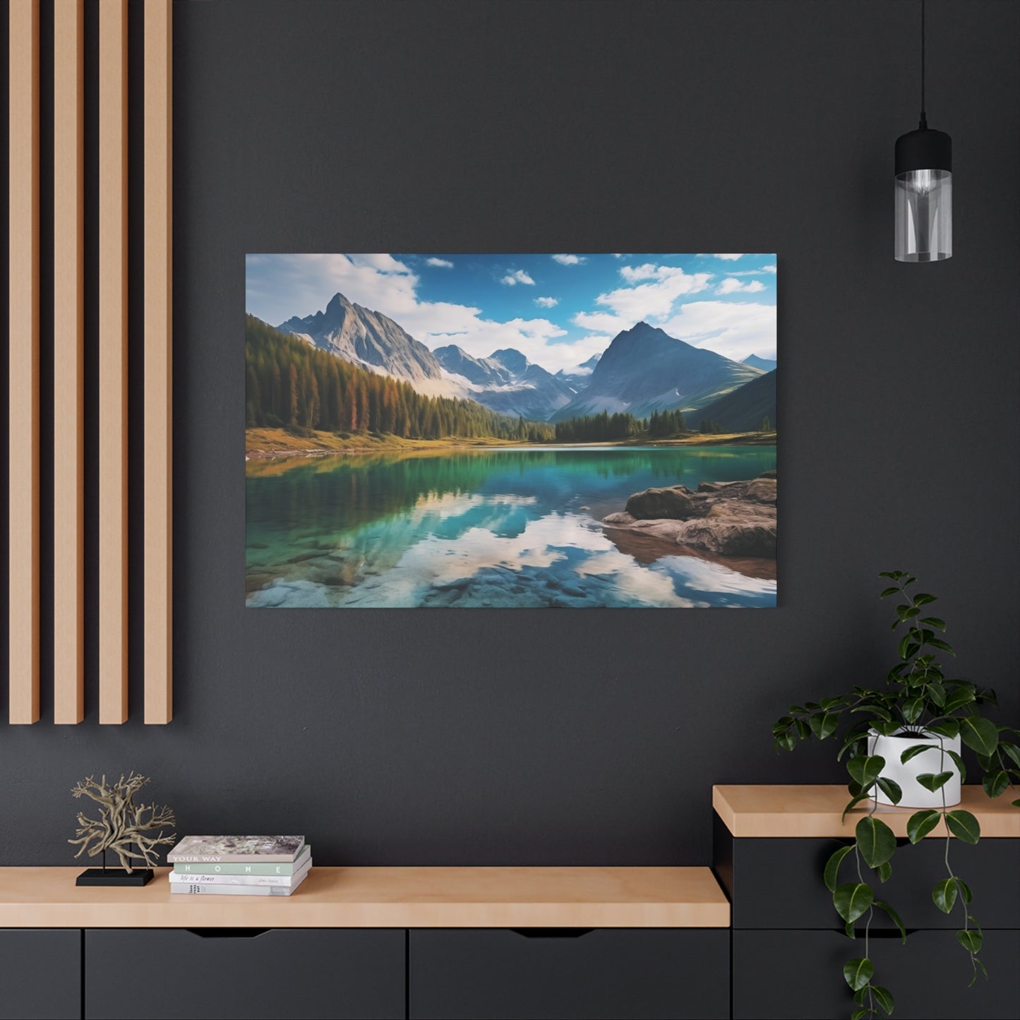 Bluelake Beauty - Matte Canvas, Stretched, 1.25"