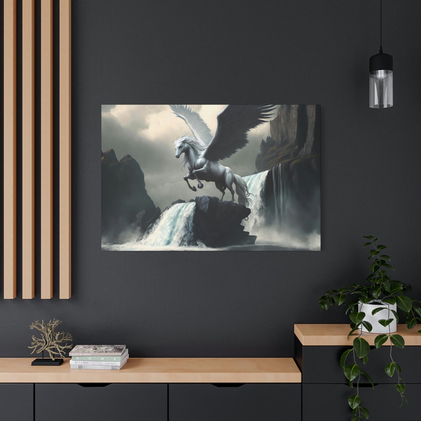 Pegasus Spreads Wings - Matte Canvas, Stretched, 1.25"