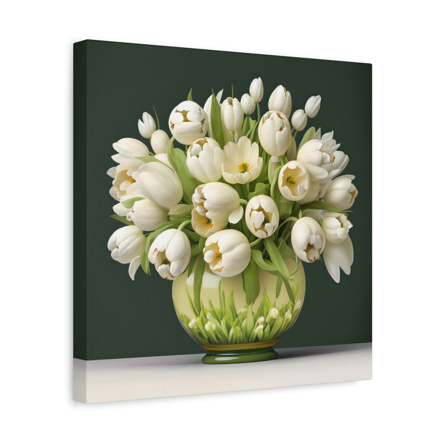 Lovely Tulips in a Vase - Matte Canvas, Stretched, 1.25"