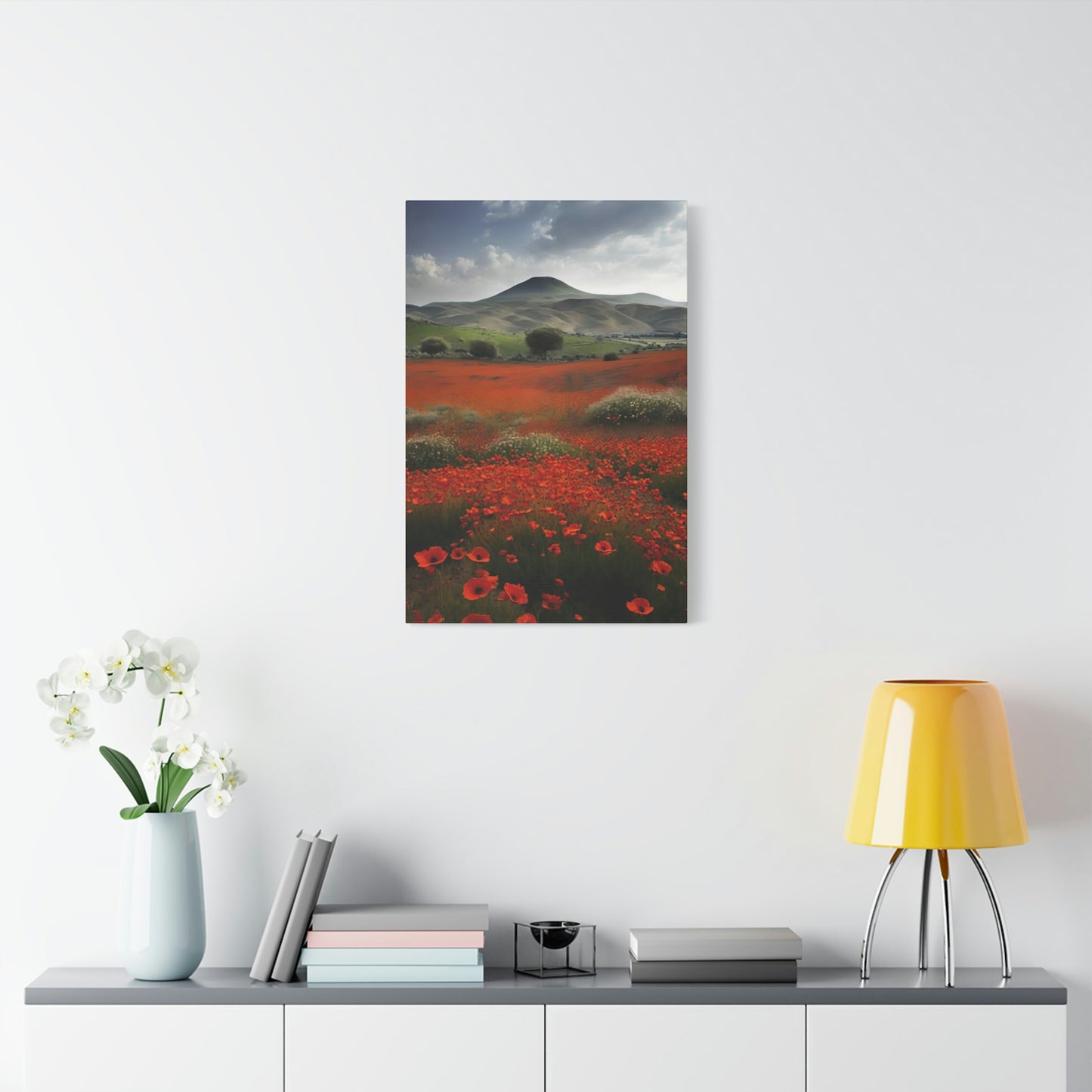 Poppy Field - Matte Canvas, Stretched, 1.25"