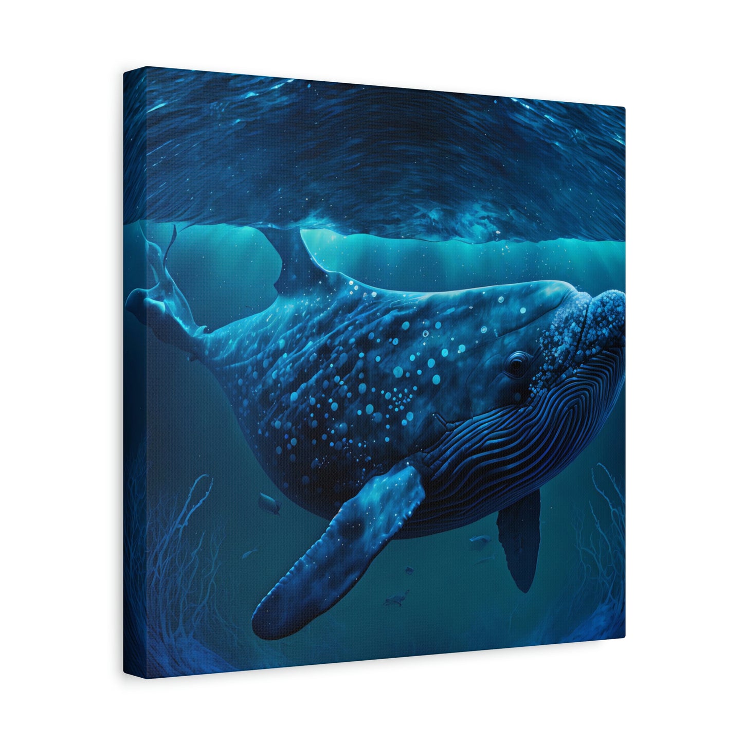 Blue Underwater - Matte Canvas, Stretched, 1.25"