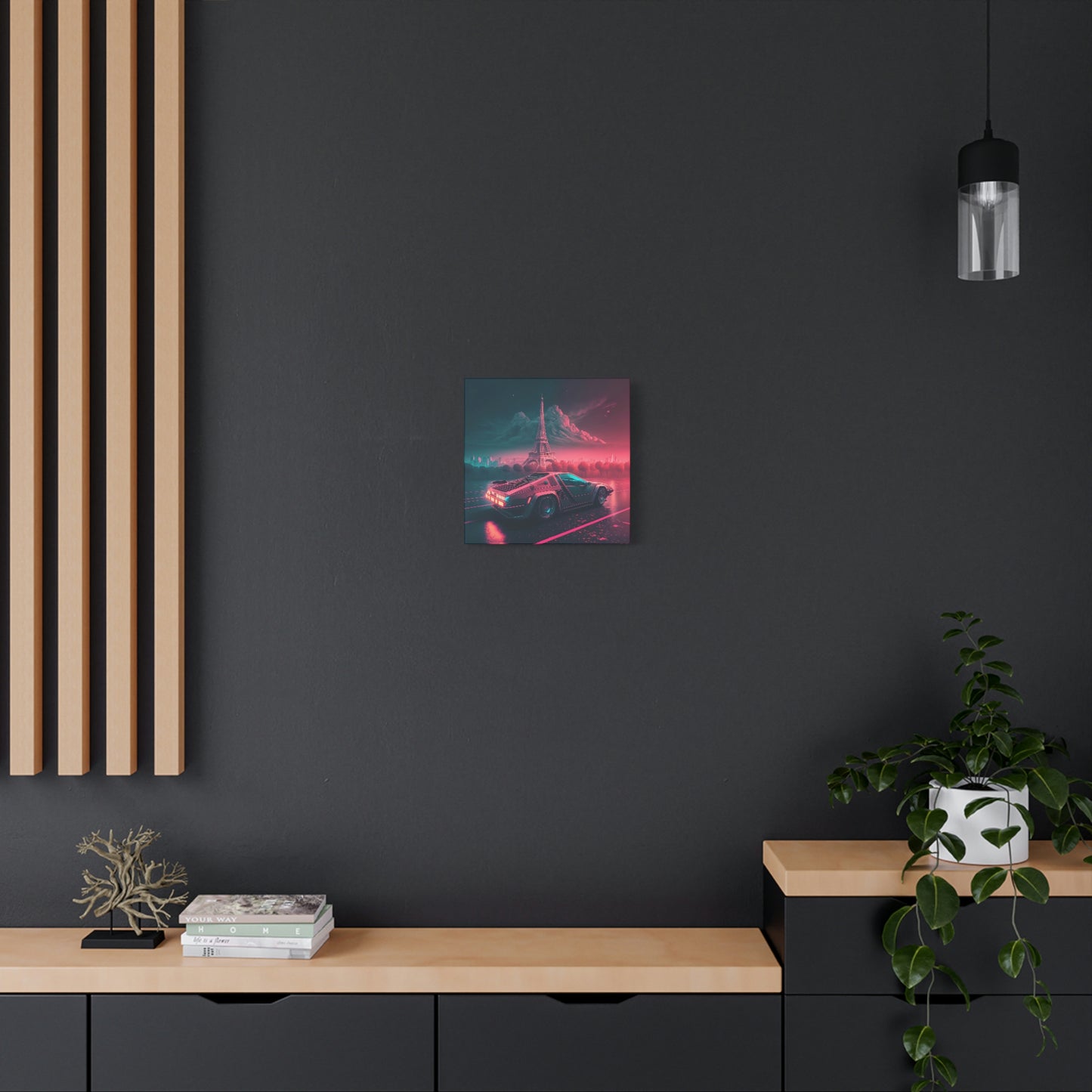 Neon Autoroute - Matte Canvas, Stretched, 1.25"