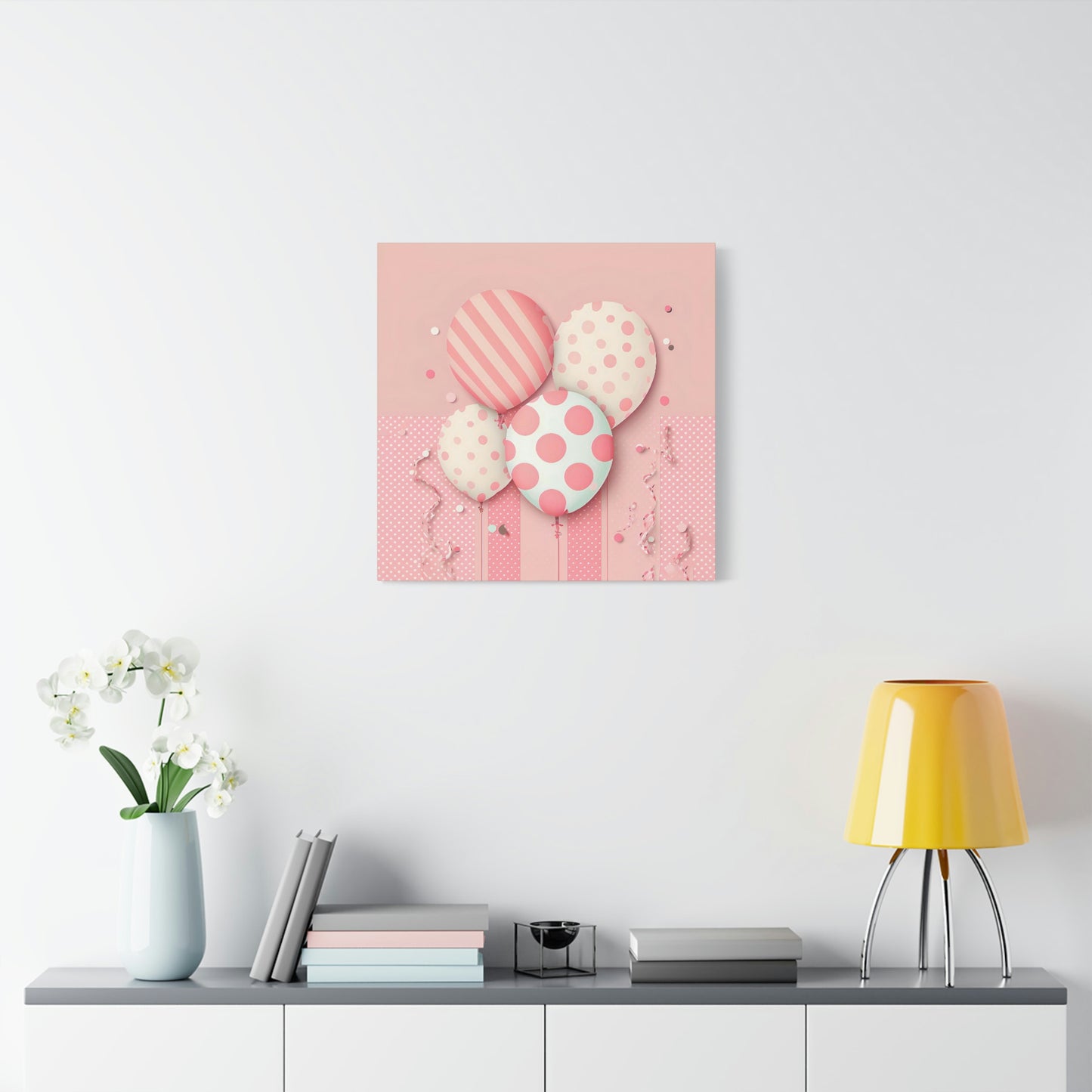 Pink Balloon Adventure - Matte Canvas, Stretched, 1.25"