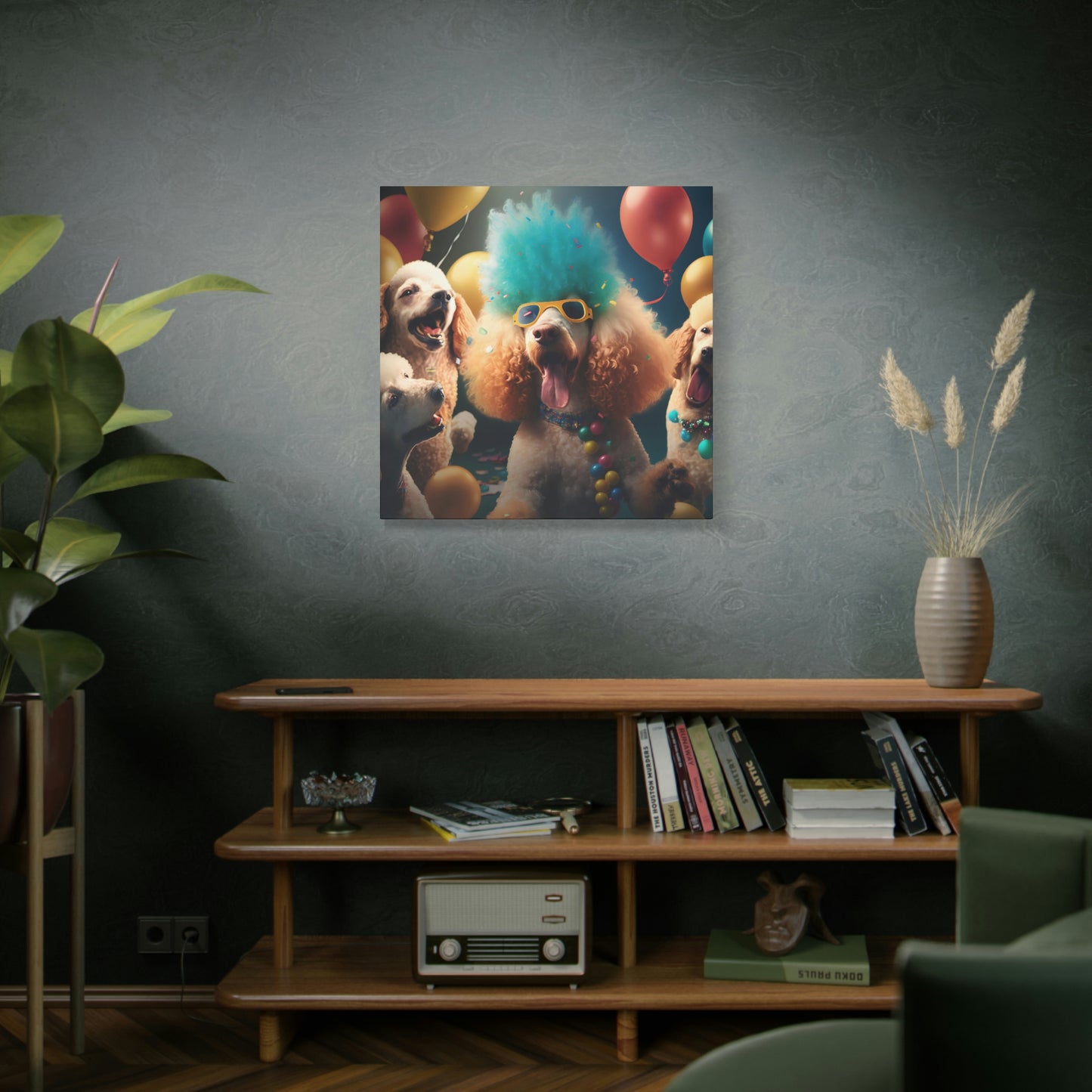 Poodle Party - Matte Canvas