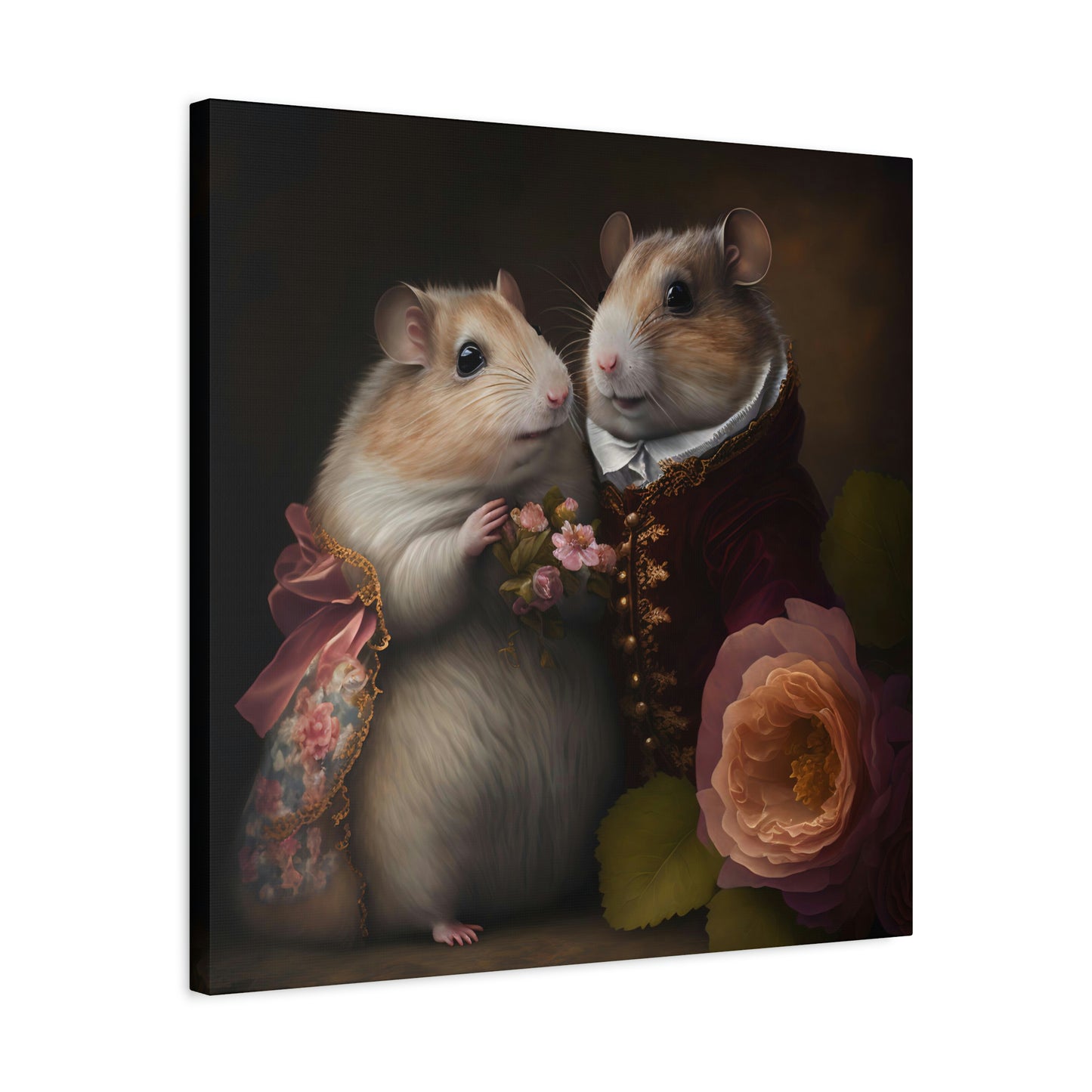 Mr. and Mrs. Whiskers - Matte Canvas, Stretched, 1.25"
