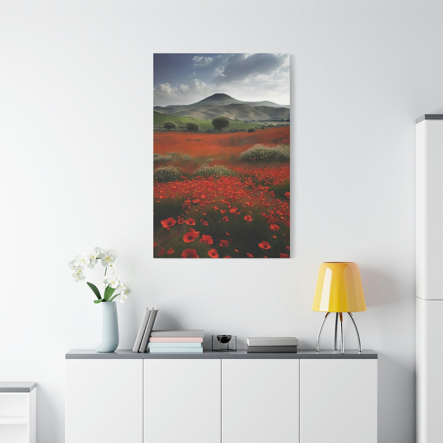 Poppy Field - Matte Canvas, Stretched, 1.25"
