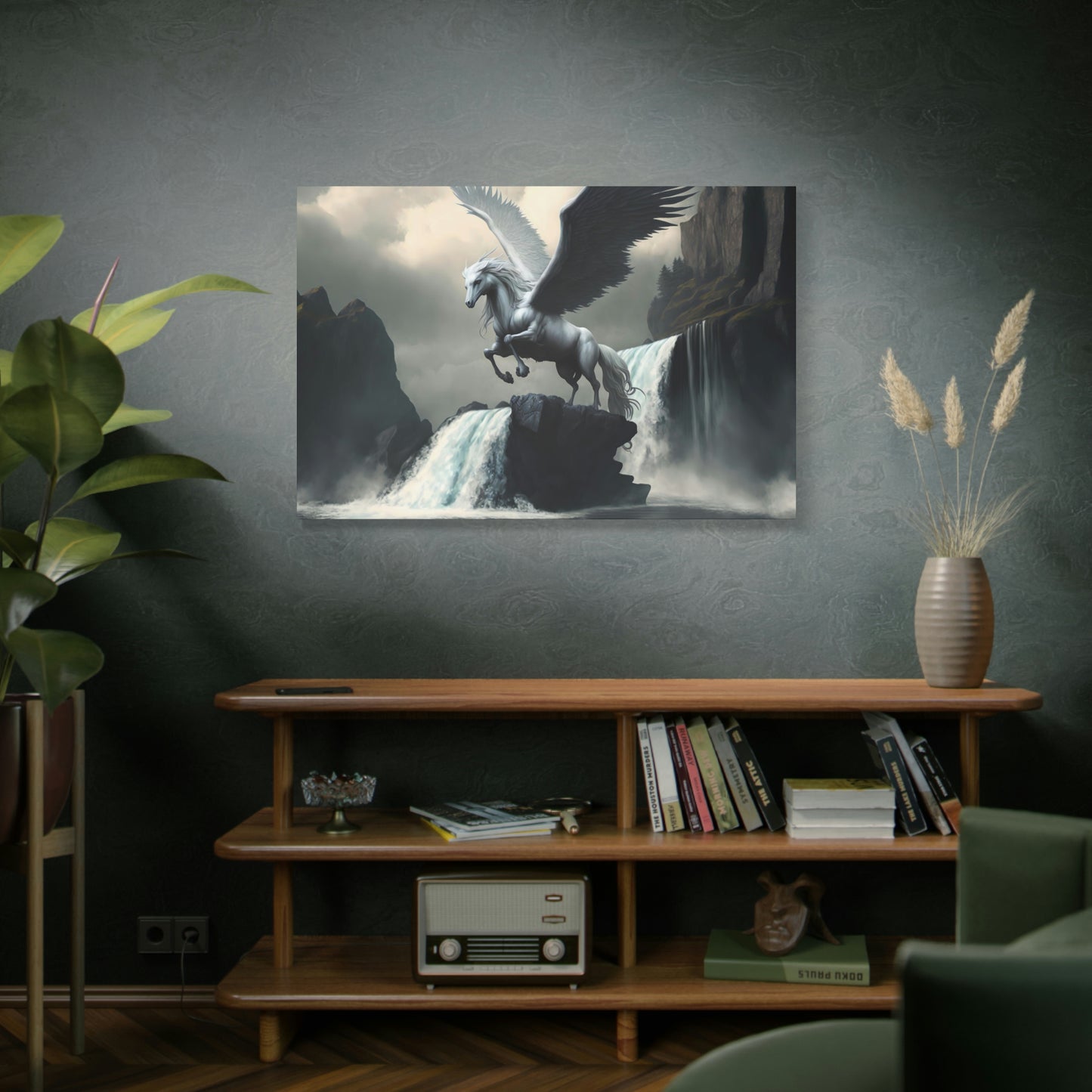 Pegasus Spreads Wings - Matte Canvas, Stretched, 1.25"