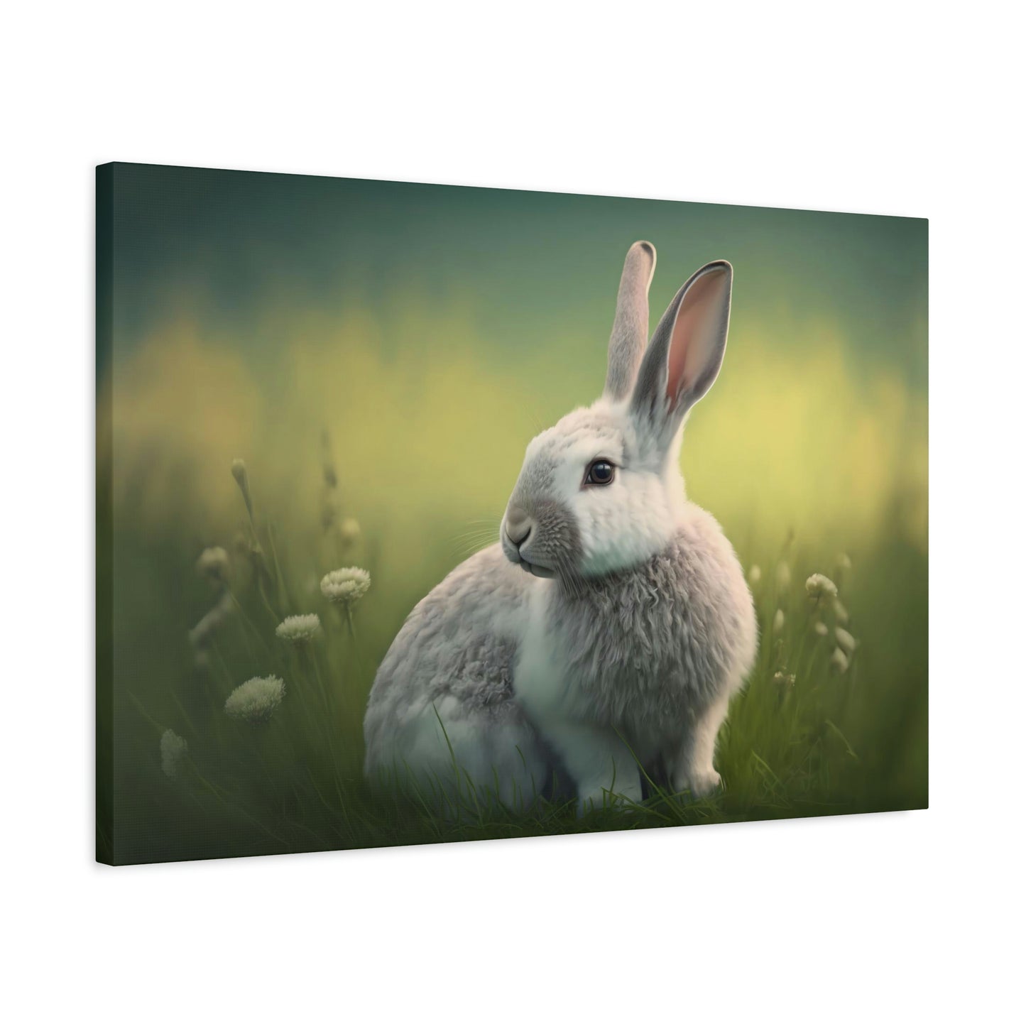 Rabbit in the Field - Matte Canvas, Stretched, 1.25"