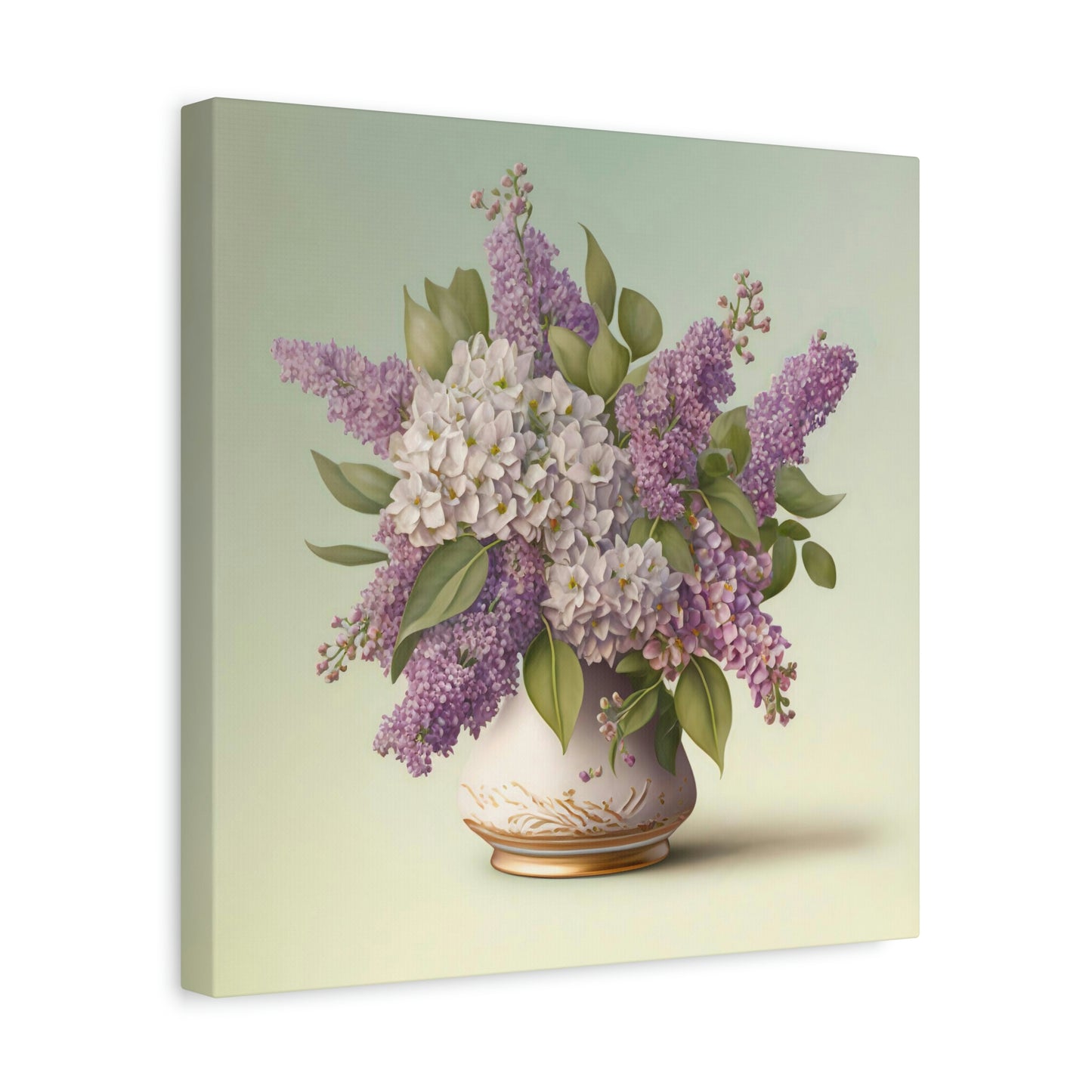 Lilacs In a Vase - Matte Canvas, Stretched, 1.25"