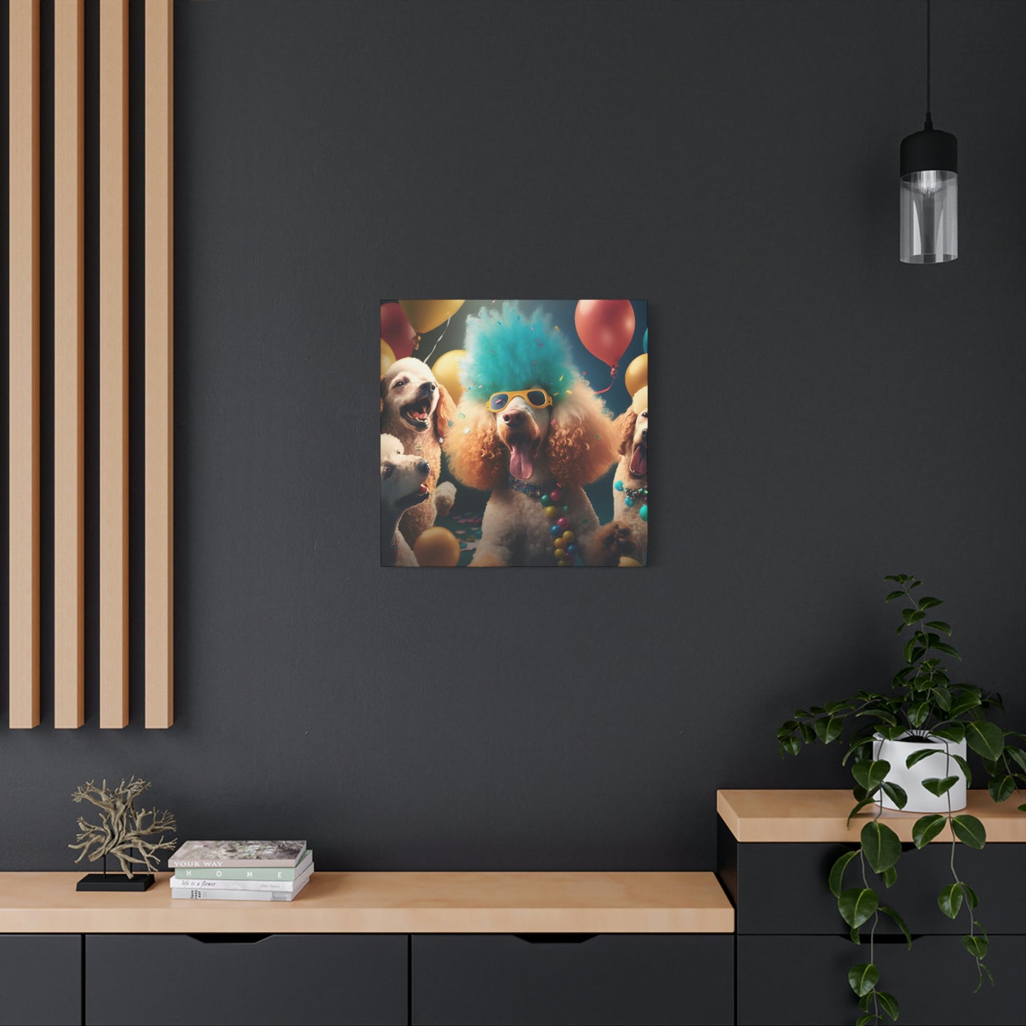 Poodle Party - Matte Canvas