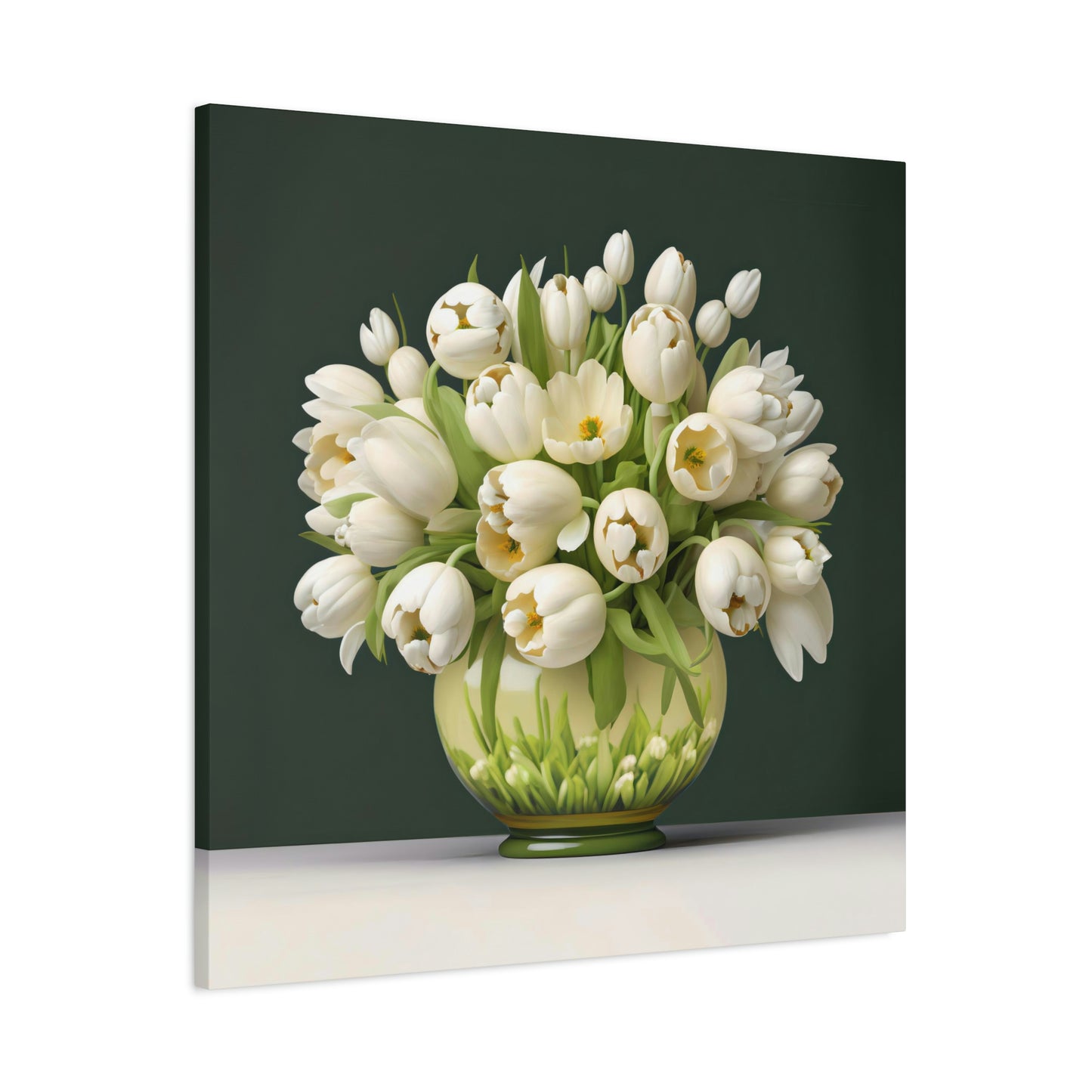 Lovely Tulips in a Vase - Matte Canvas, Stretched, 1.25"