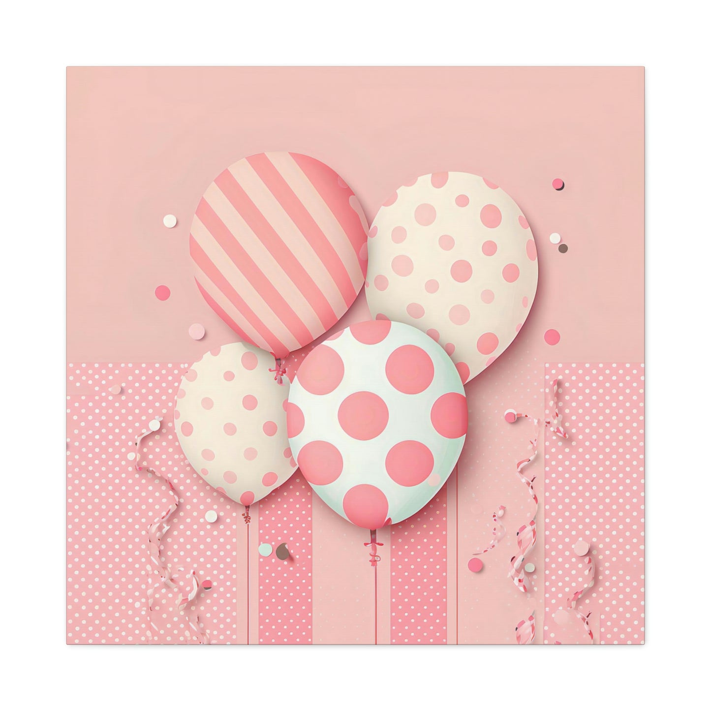 Pink Balloon Adventure - Matte Canvas, Stretched, 1.25"