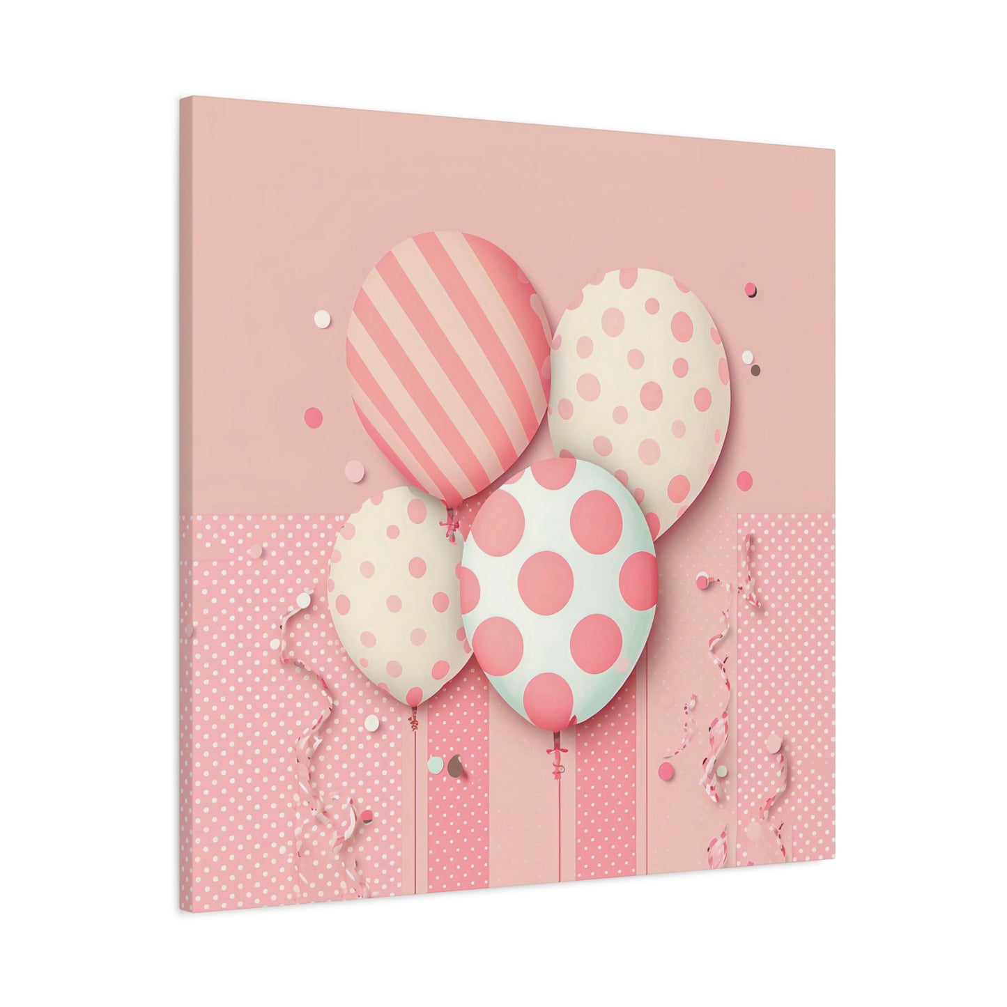 Pink Balloon Adventure - Matte Canvas, Stretched, 1.25"