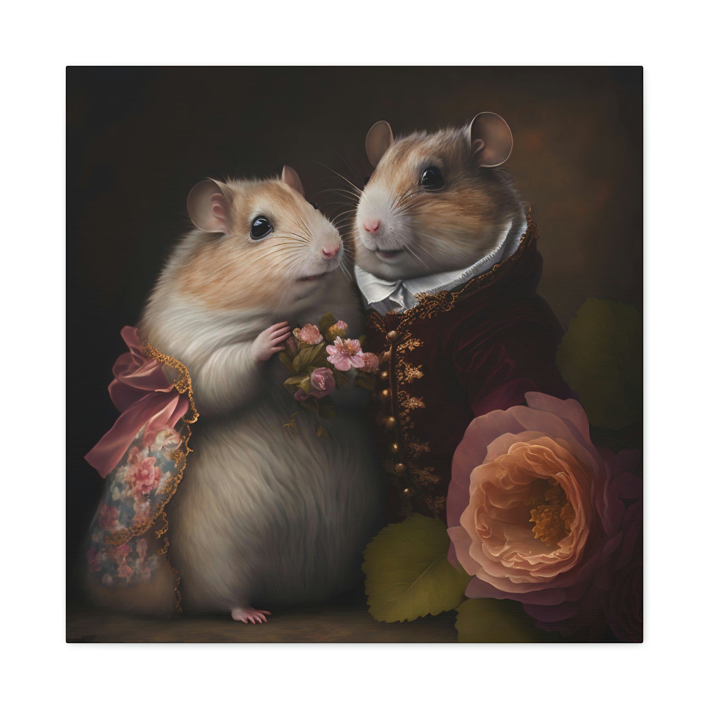 Mr. and Mrs. Whiskers - Matte Canvas, Stretched, 1.25"