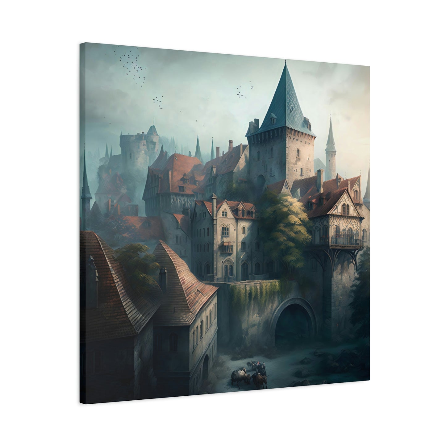 Castle Townscape - Matte Canvas, Stretched, 1.25"