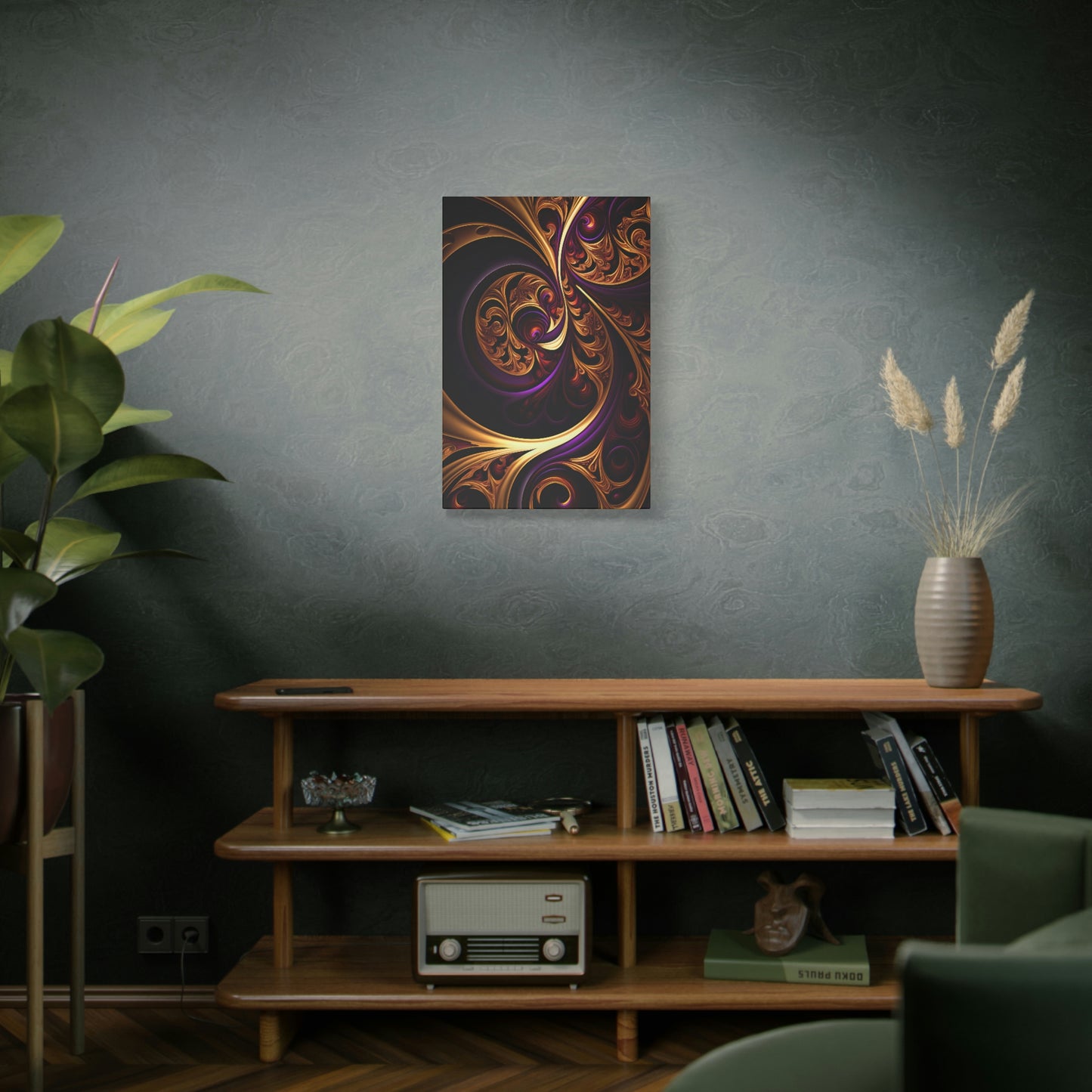 Gilded Swirls - Matte Canvas, Stretched, 1.25"