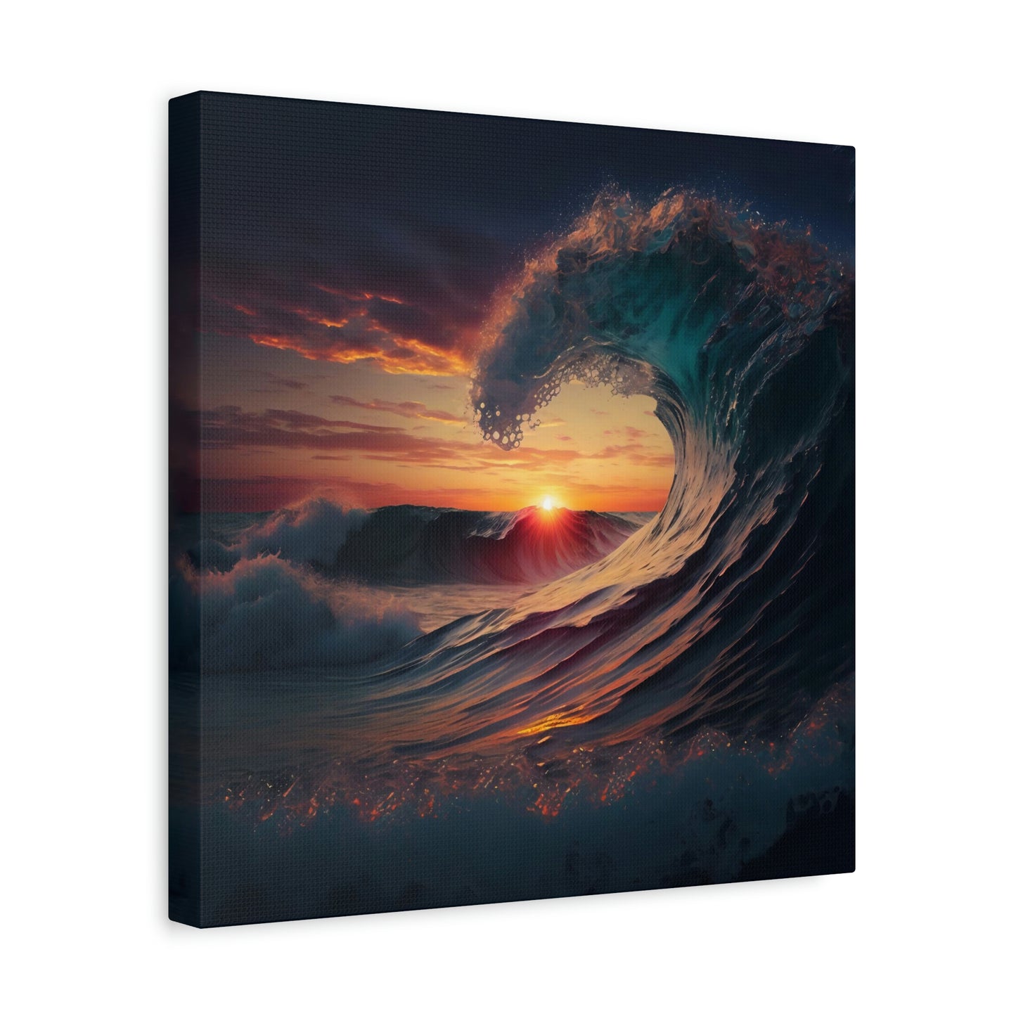 Sunset Waves - Matte Canvas, Stretched, 1.25"