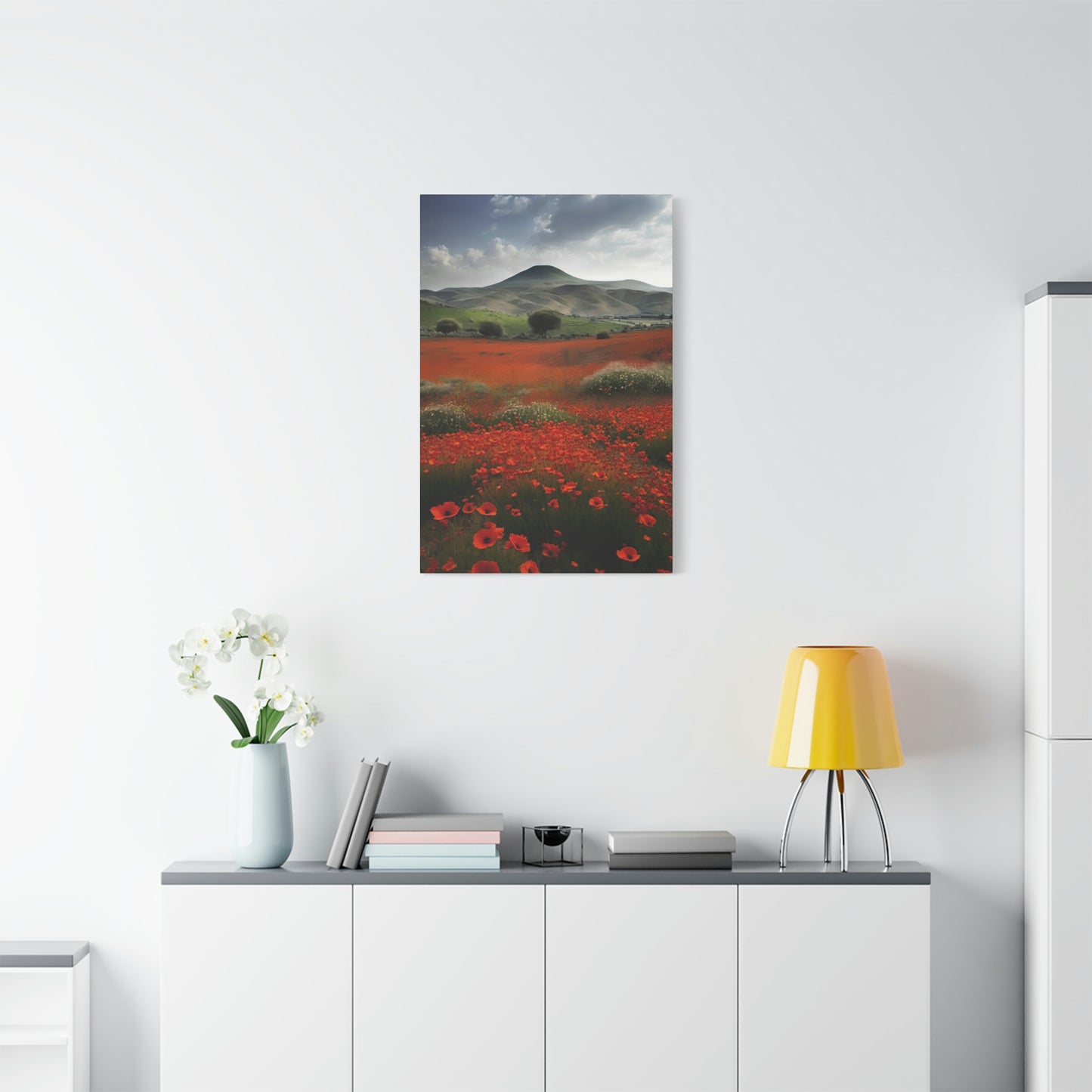 Poppy Field - Matte Canvas, Stretched, 1.25"