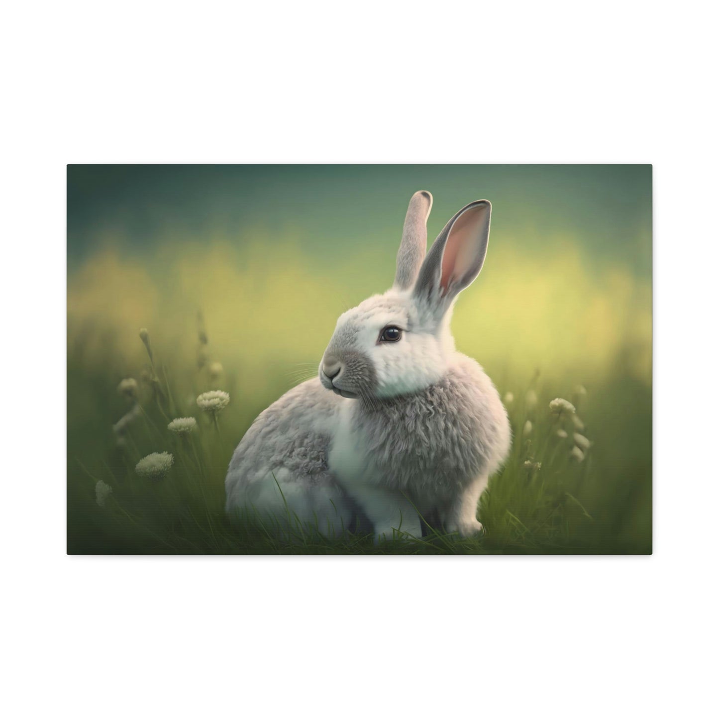 Rabbit in the Field - Matte Canvas, Stretched, 1.25"