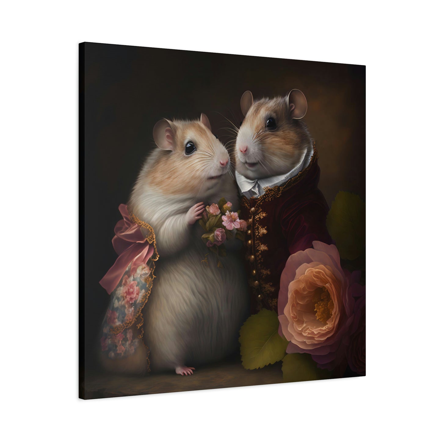 Mr. and Mrs. Whiskers - Matte Canvas, Stretched, 1.25"