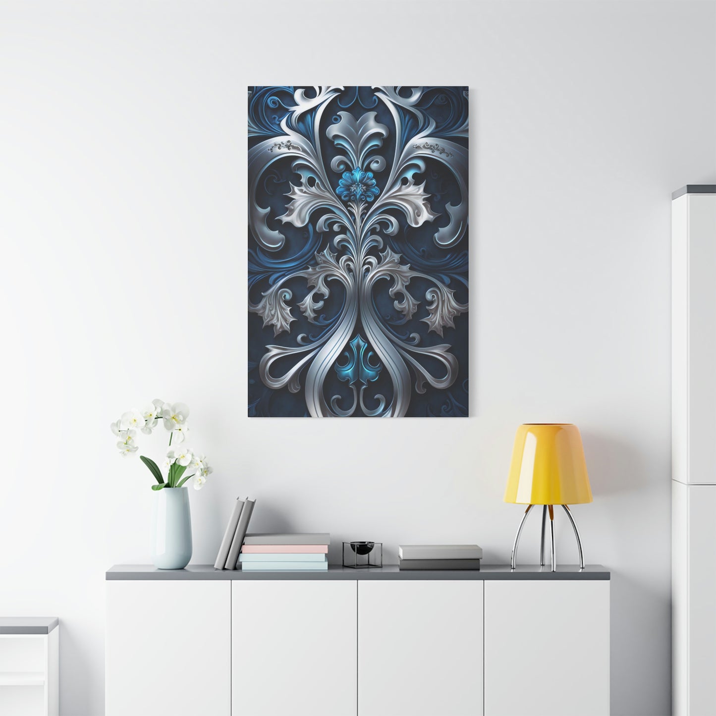 Midnight Silver Luster - Matte Canvas, Stretched, 1.25"