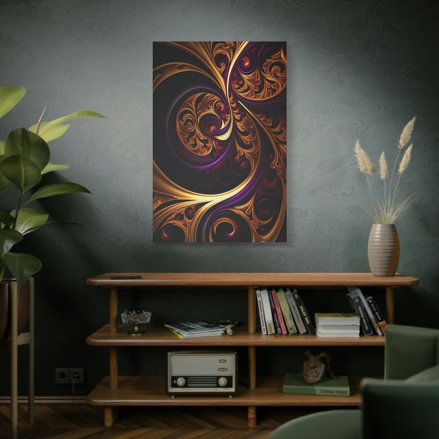 Gilded Swirls - Matte Canvas, Stretched, 1.25"