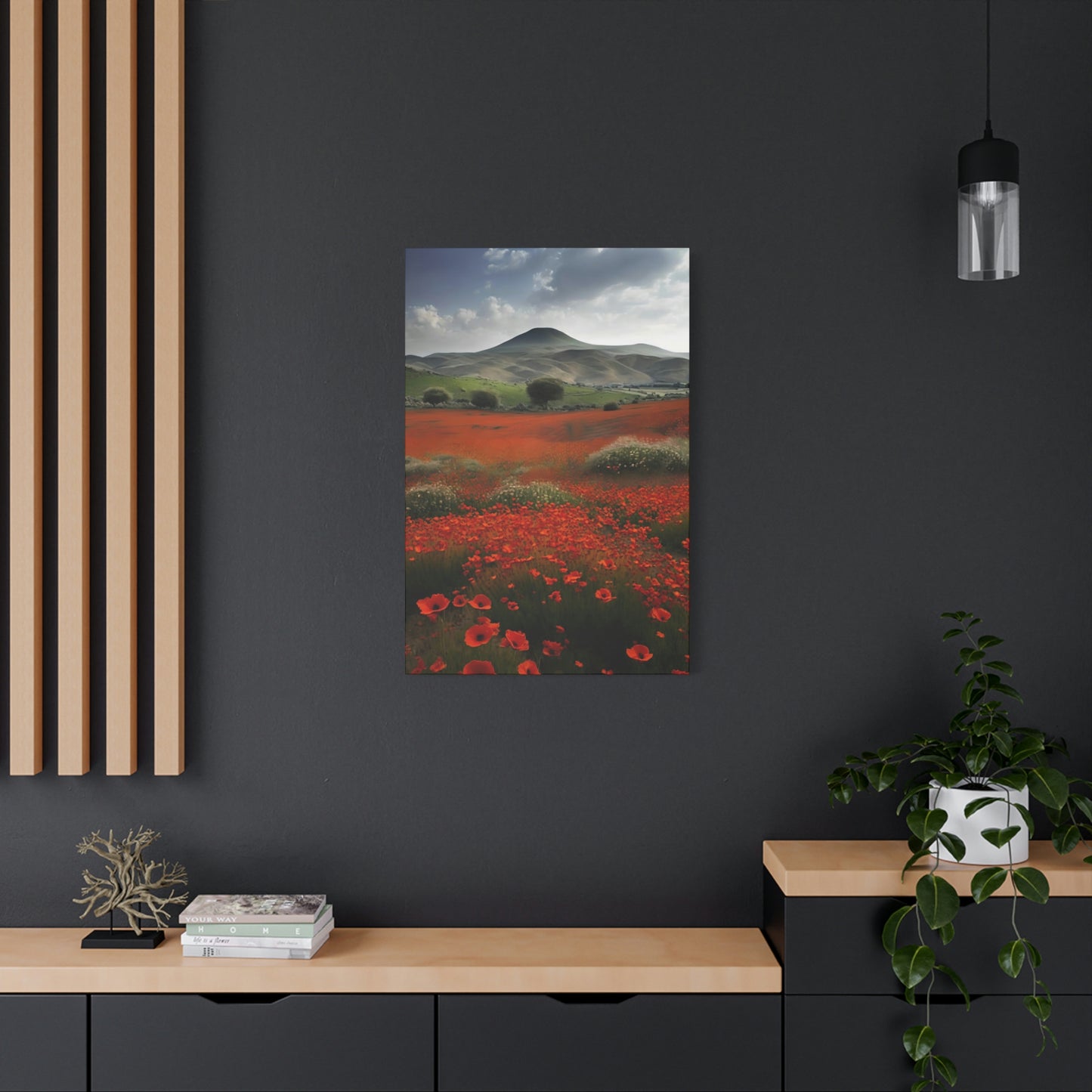 Poppy Field - Matte Canvas, Stretched, 1.25"