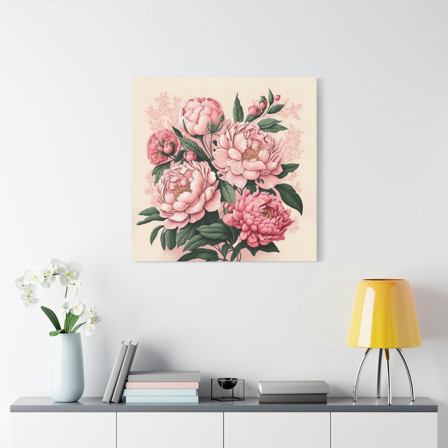 Pink Peony - Matte Canvas, Stretched, 1.25"