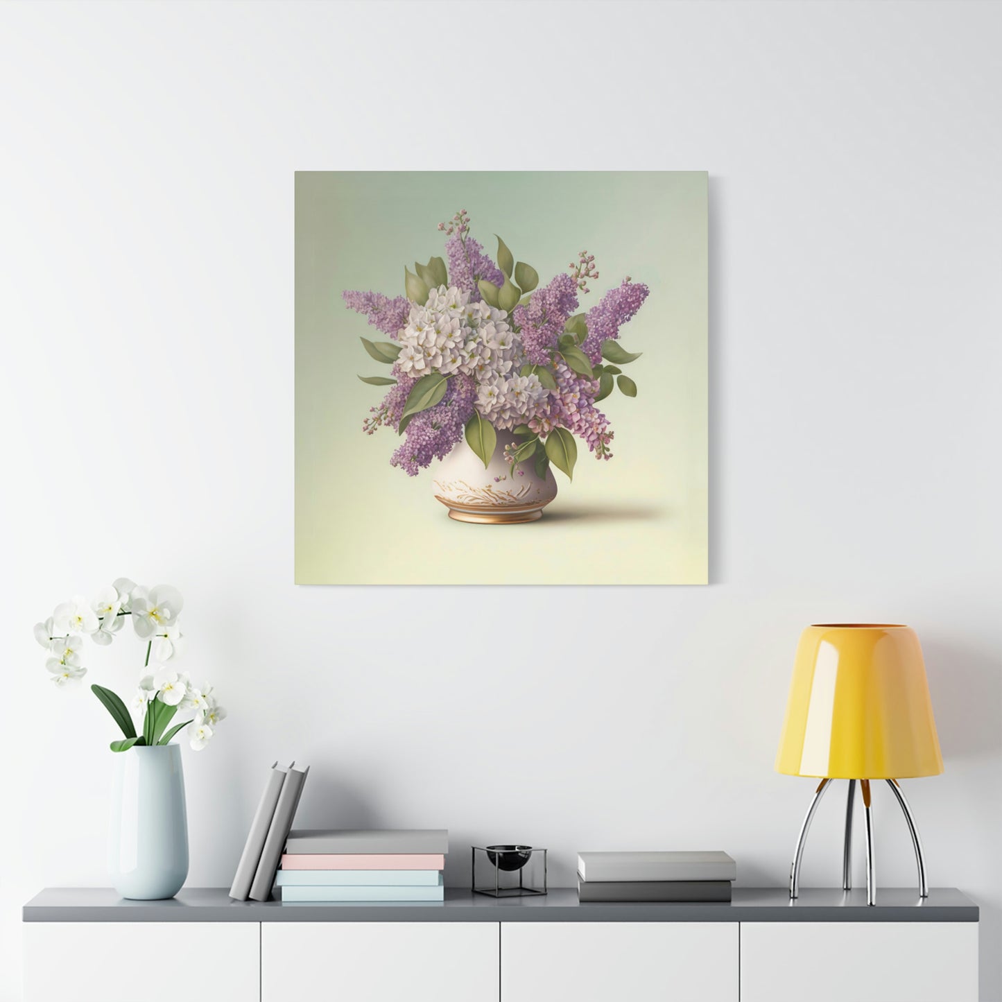 Lilacs In a Vase - Matte Canvas, Stretched, 1.25"