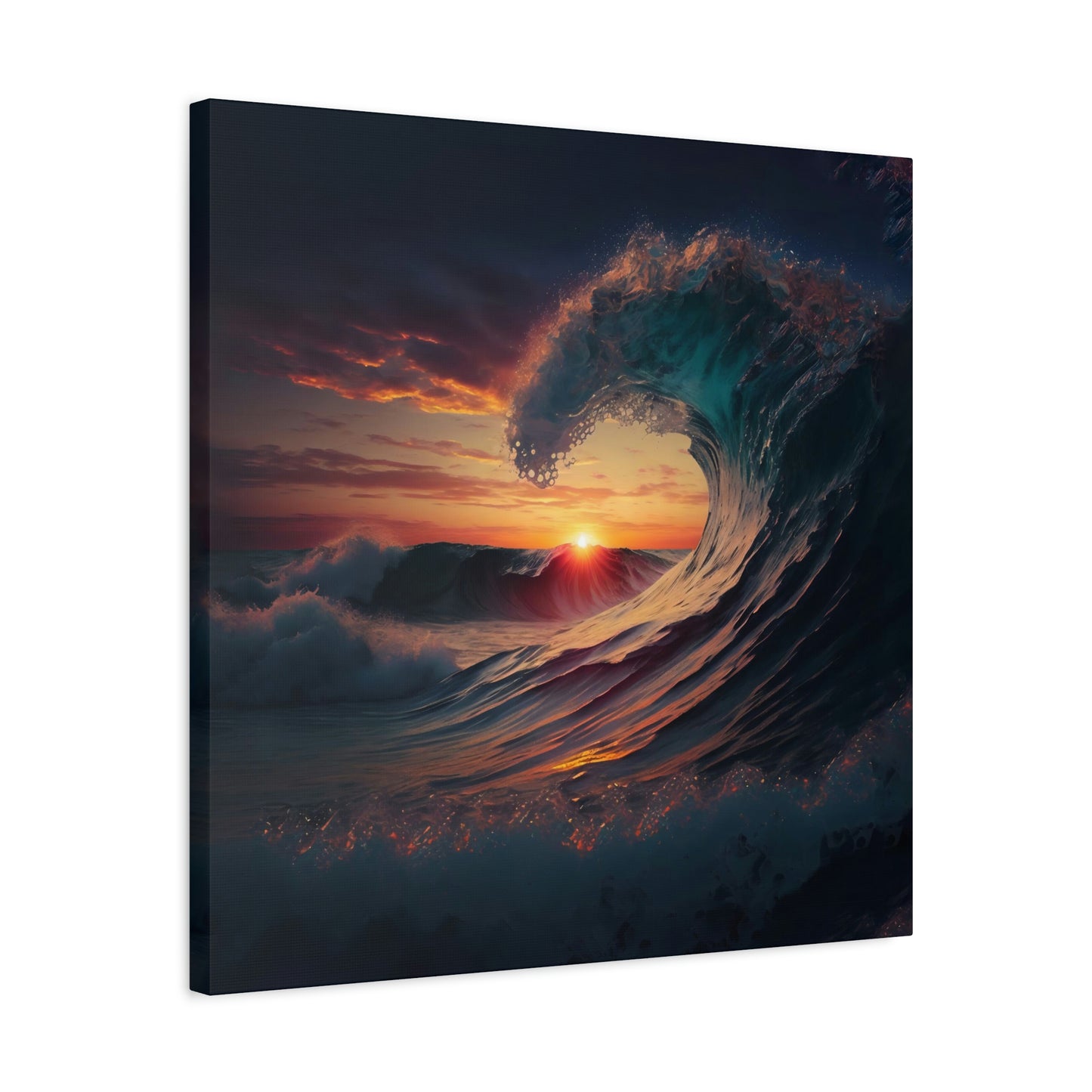 Sunset Waves - Matte Canvas, Stretched, 1.25"