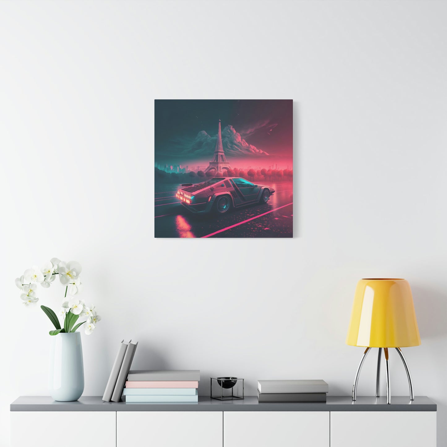 Neon Autoroute - Matte Canvas, Stretched, 1.25"