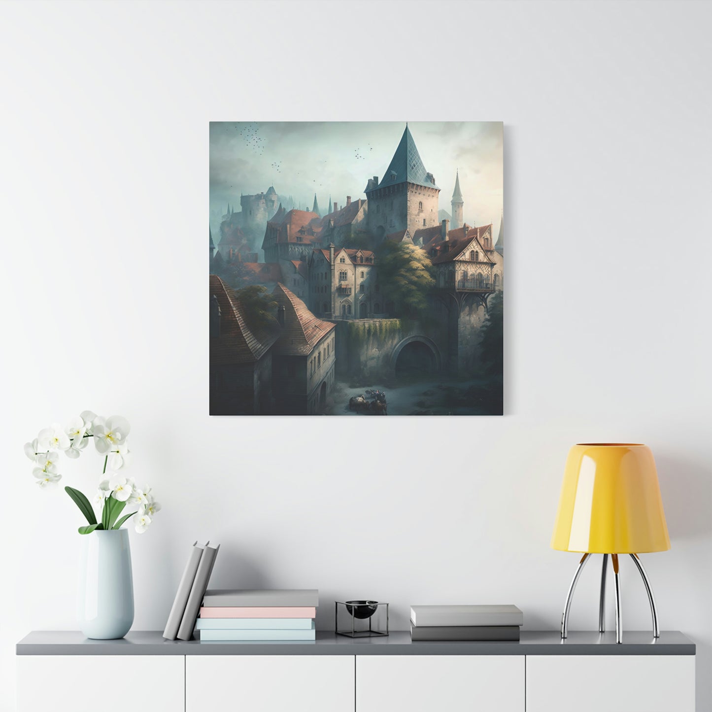 Castle Townscape - Matte Canvas, Stretched, 1.25"