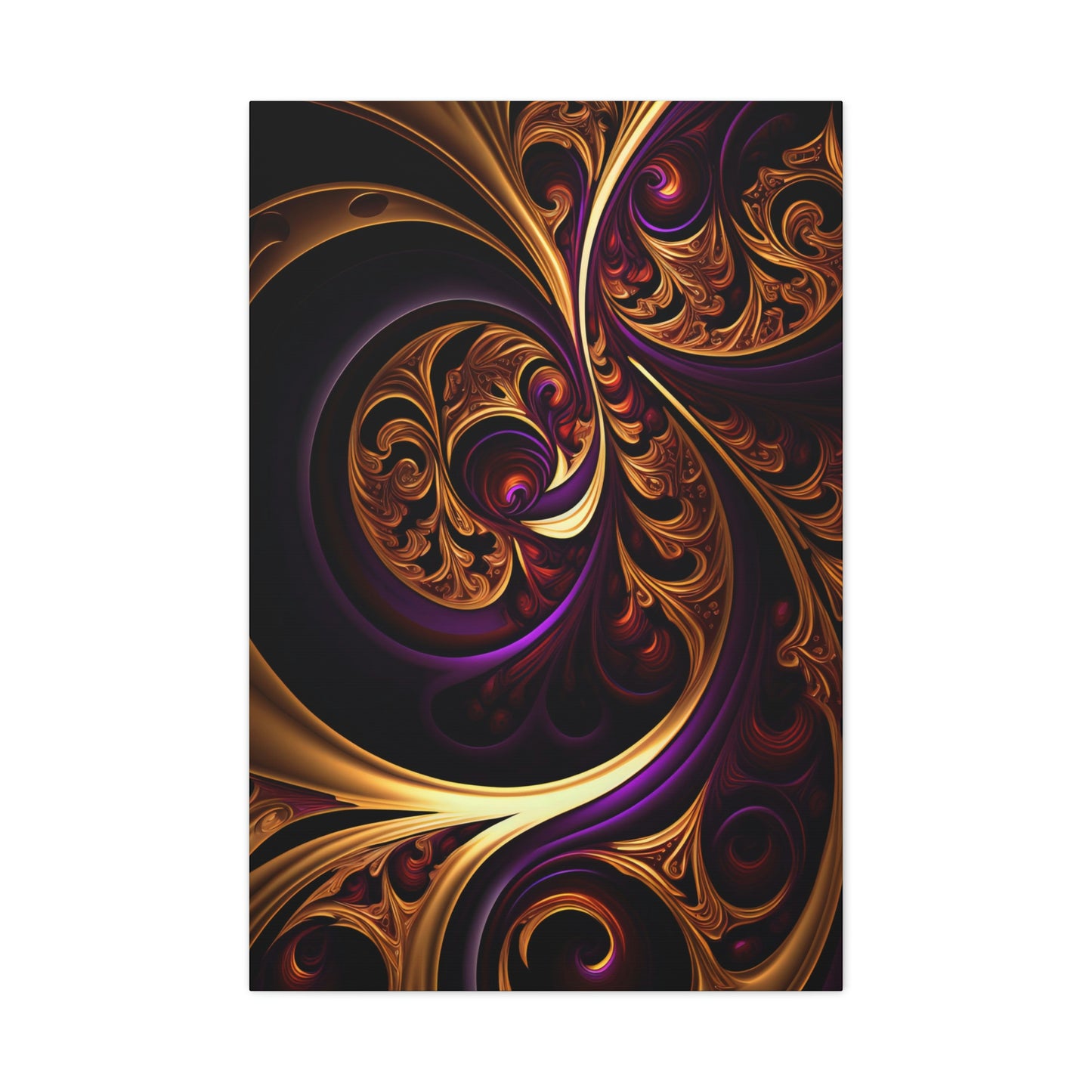 Gilded Swirls - Matte Canvas, Stretched, 1.25"
