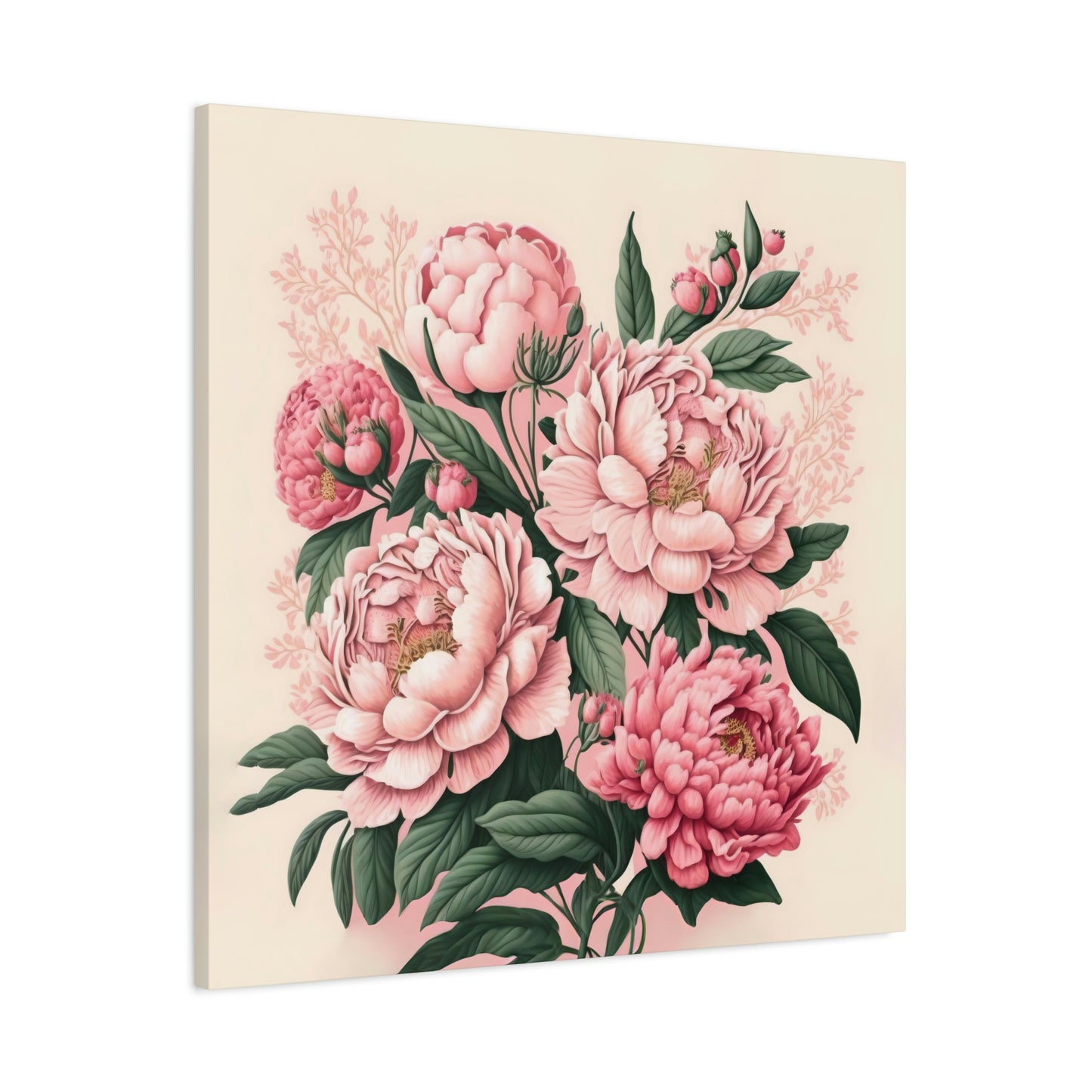 Pink Peony - Matte Canvas, Stretched, 1.25"
