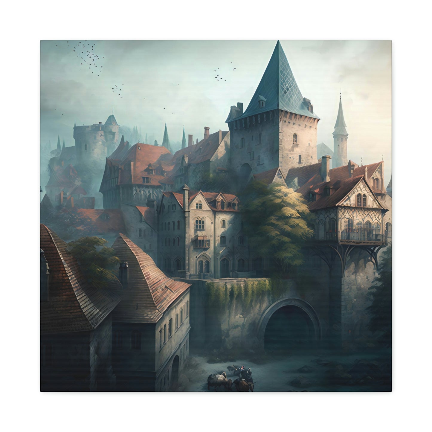 Castle Townscape - Matte Canvas, Stretched, 1.25"