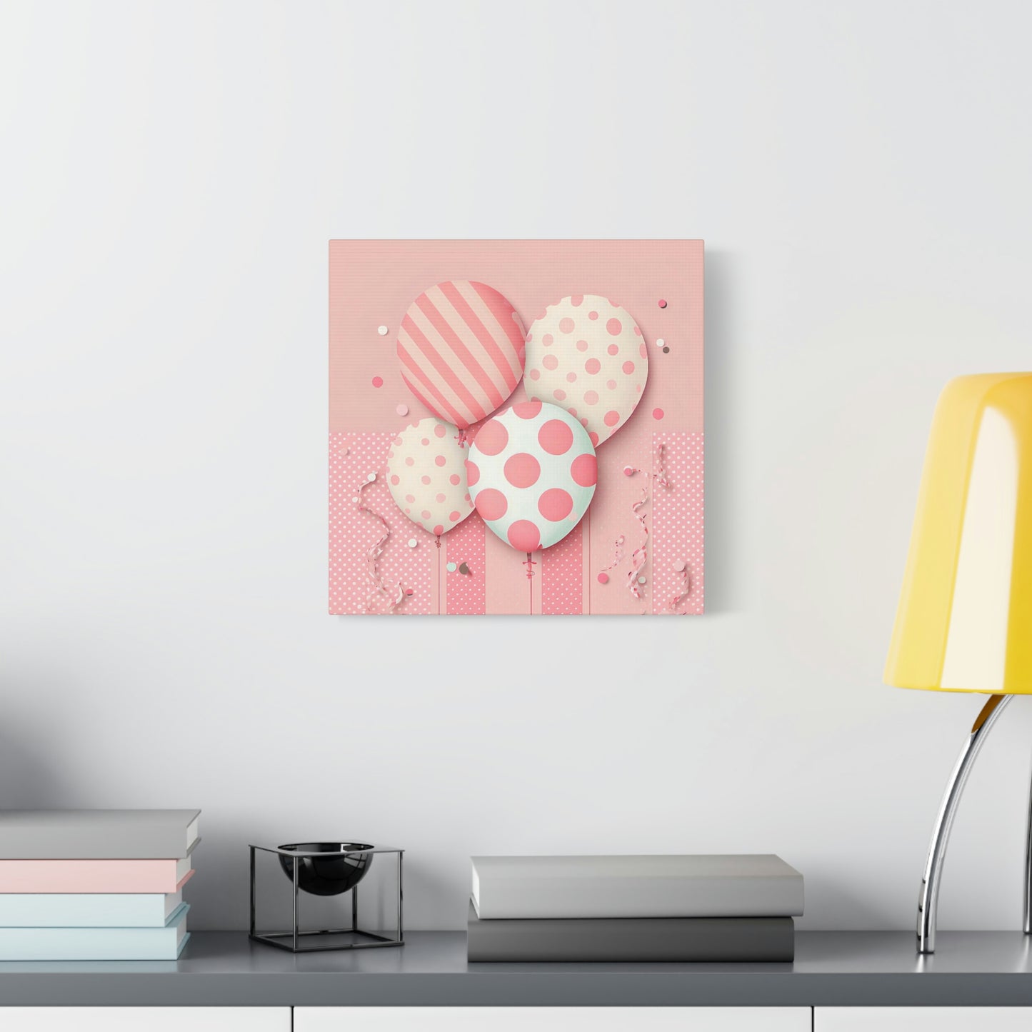 Pink Balloon Adventure - Matte Canvas, Stretched, 1.25"