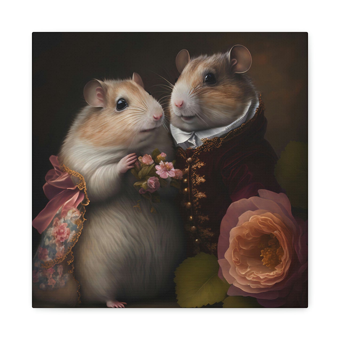 Mr. and Mrs. Whiskers - Matte Canvas, Stretched, 1.25"