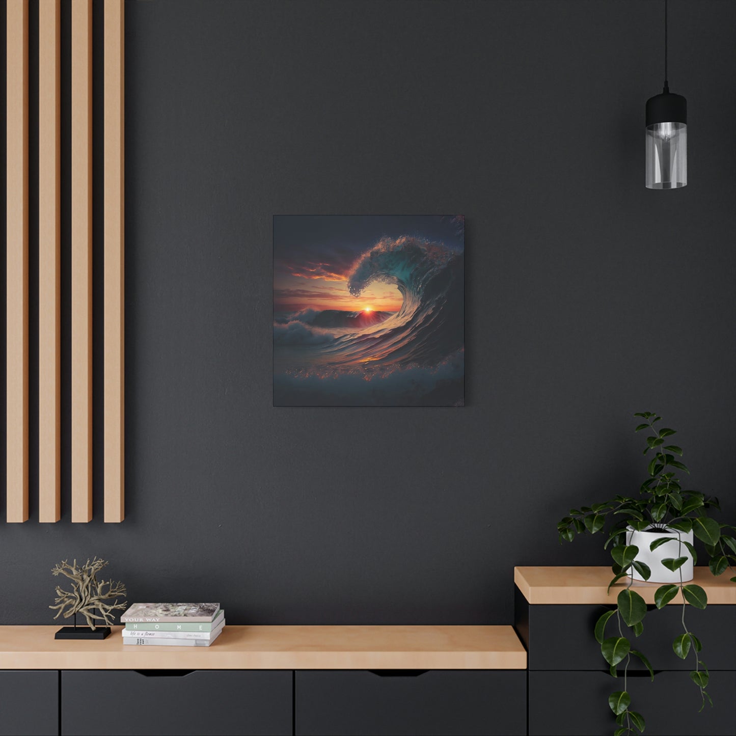 Sunset Waves - Matte Canvas, Stretched, 1.25"