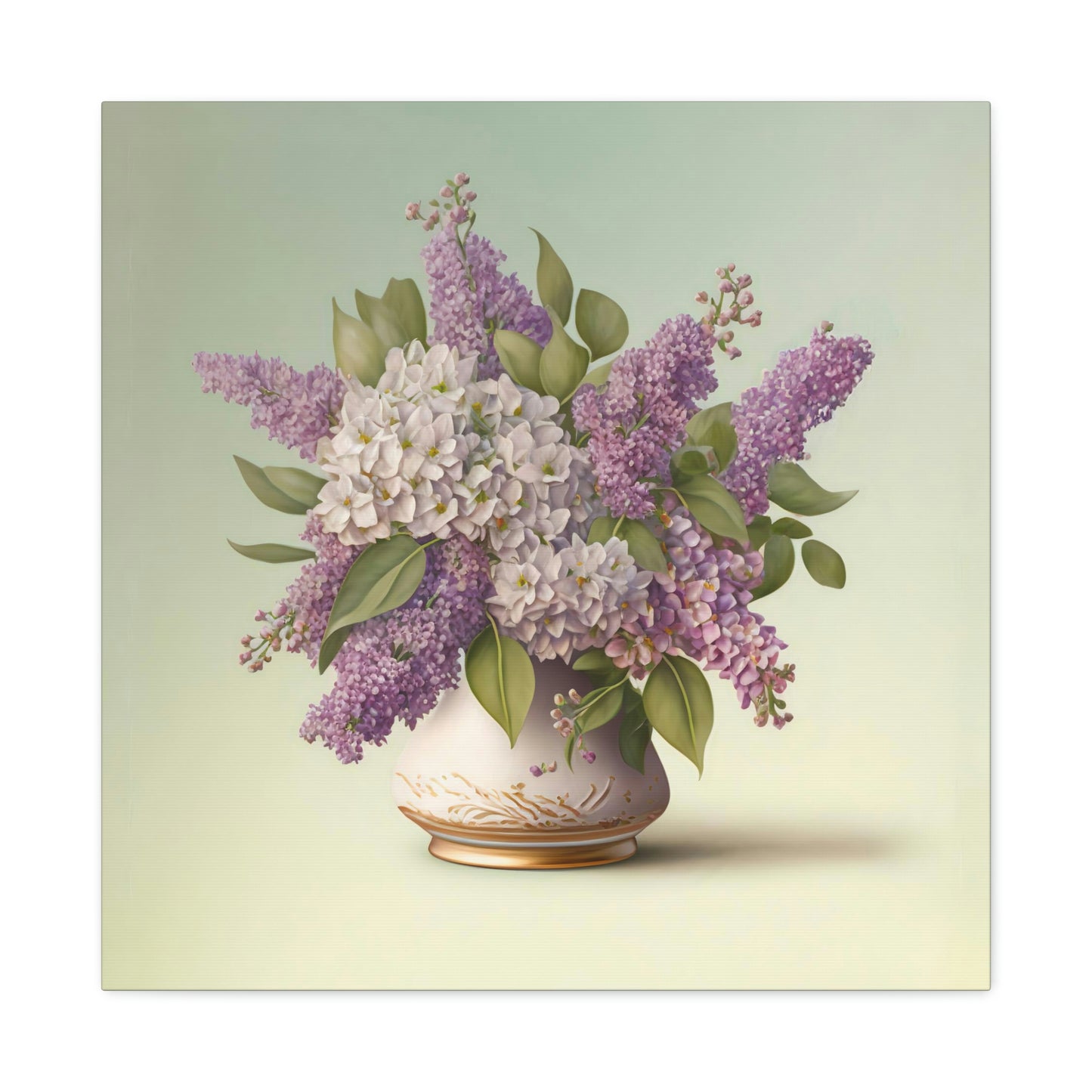 Lilacs In a Vase - Matte Canvas, Stretched, 1.25"