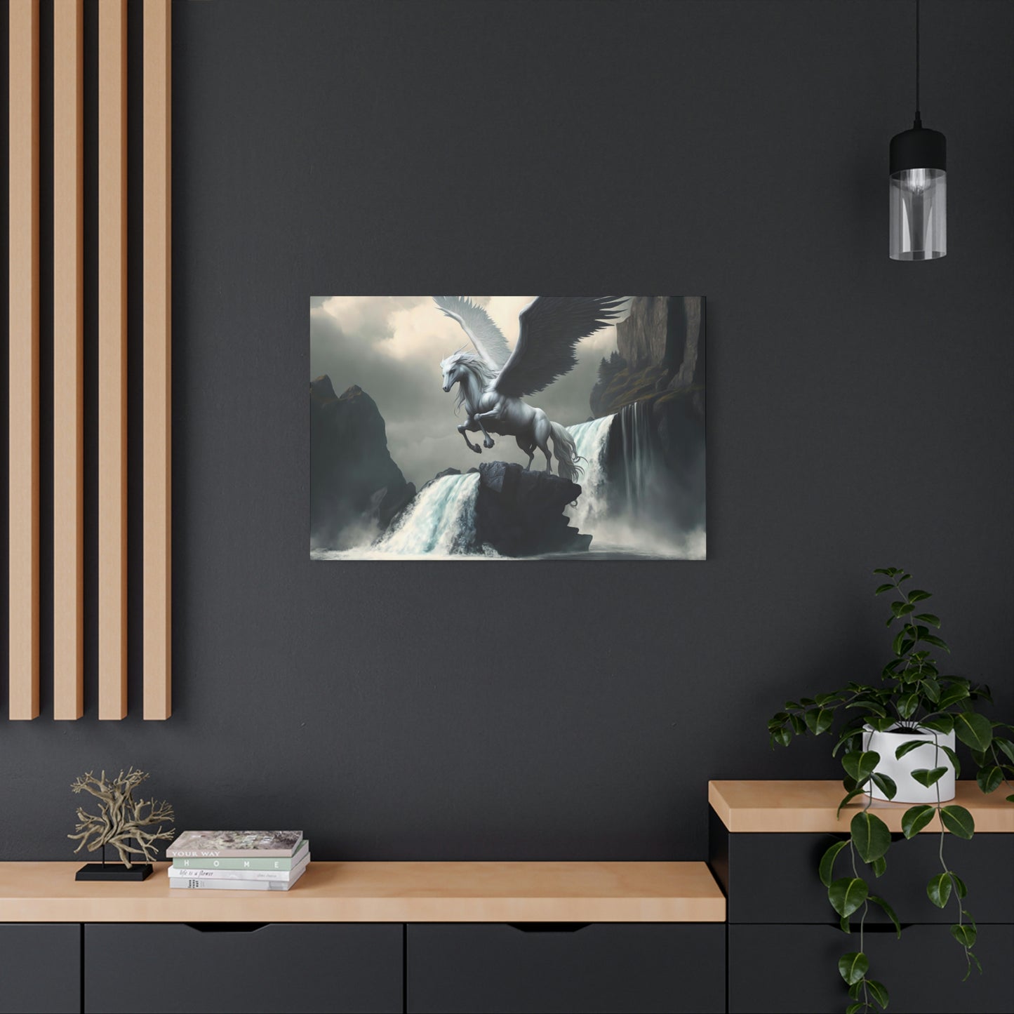 Pegasus Spreads Wings - Matte Canvas, Stretched, 1.25"