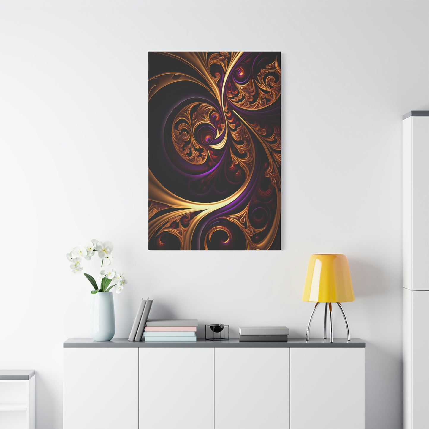 Gilded Swirls - Matte Canvas, Stretched, 1.25"