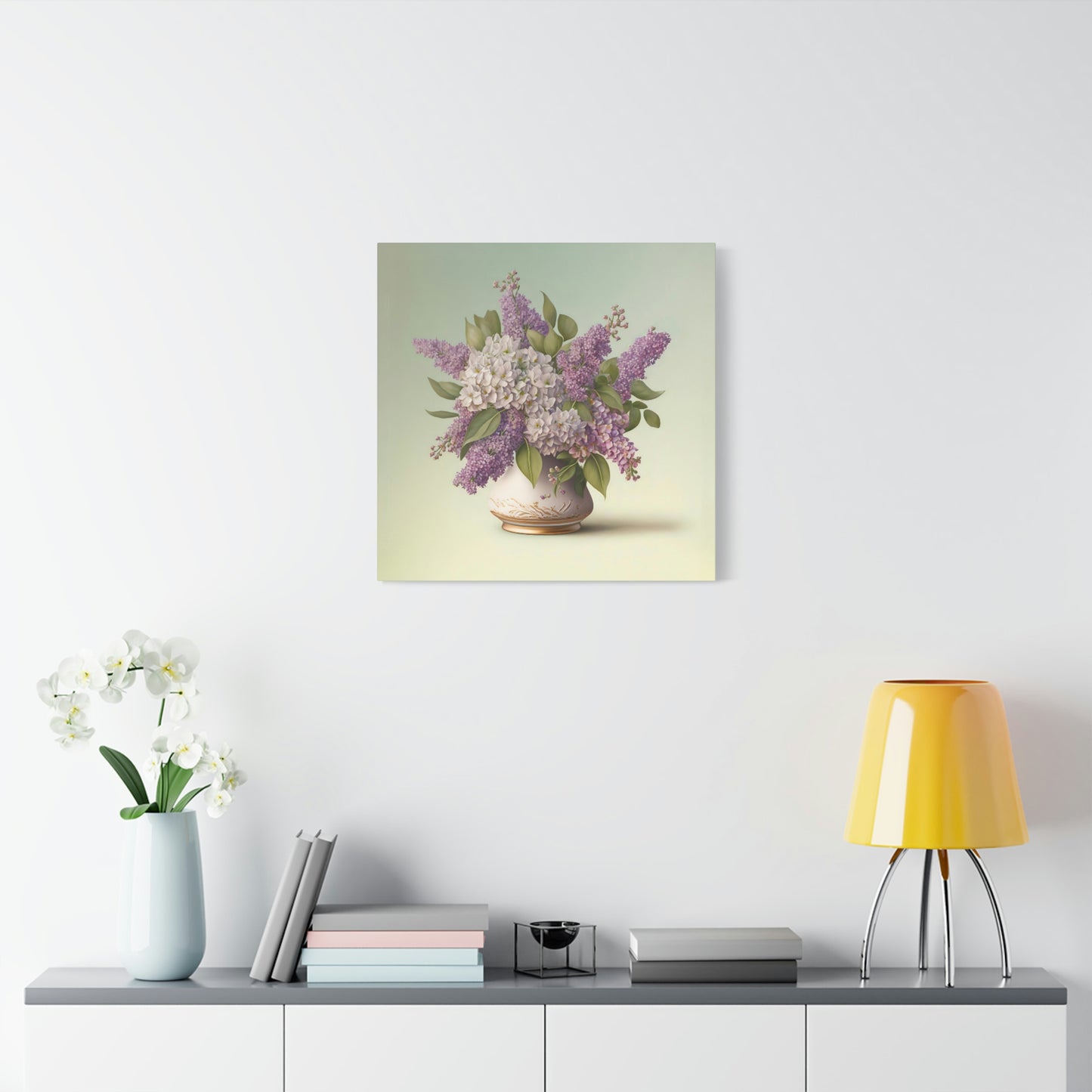 Lilacs In a Vase - Matte Canvas, Stretched, 1.25"