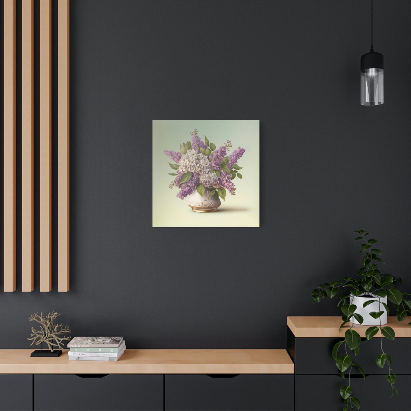 Lilacs In a Vase - Matte Canvas, Stretched, 1.25"