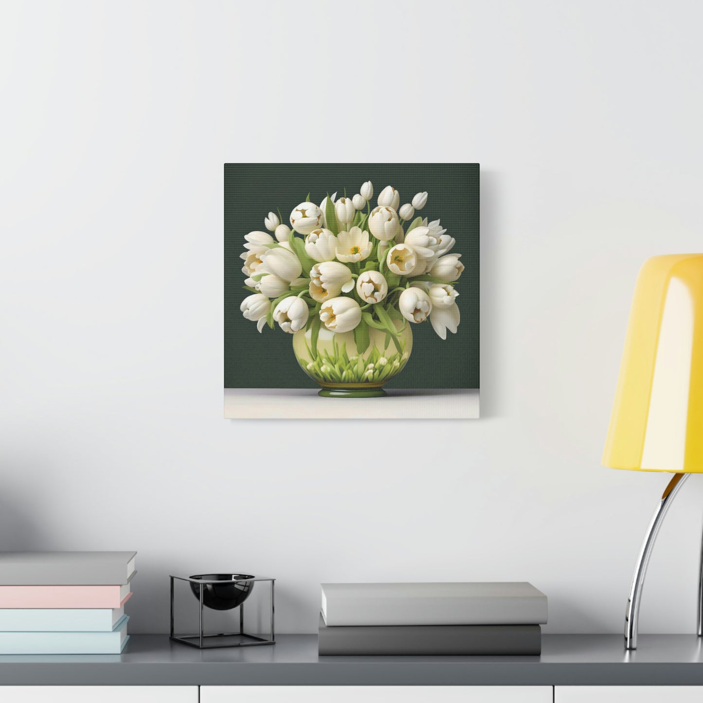 Lovely Tulips in a Vase - Matte Canvas, Stretched, 1.25"