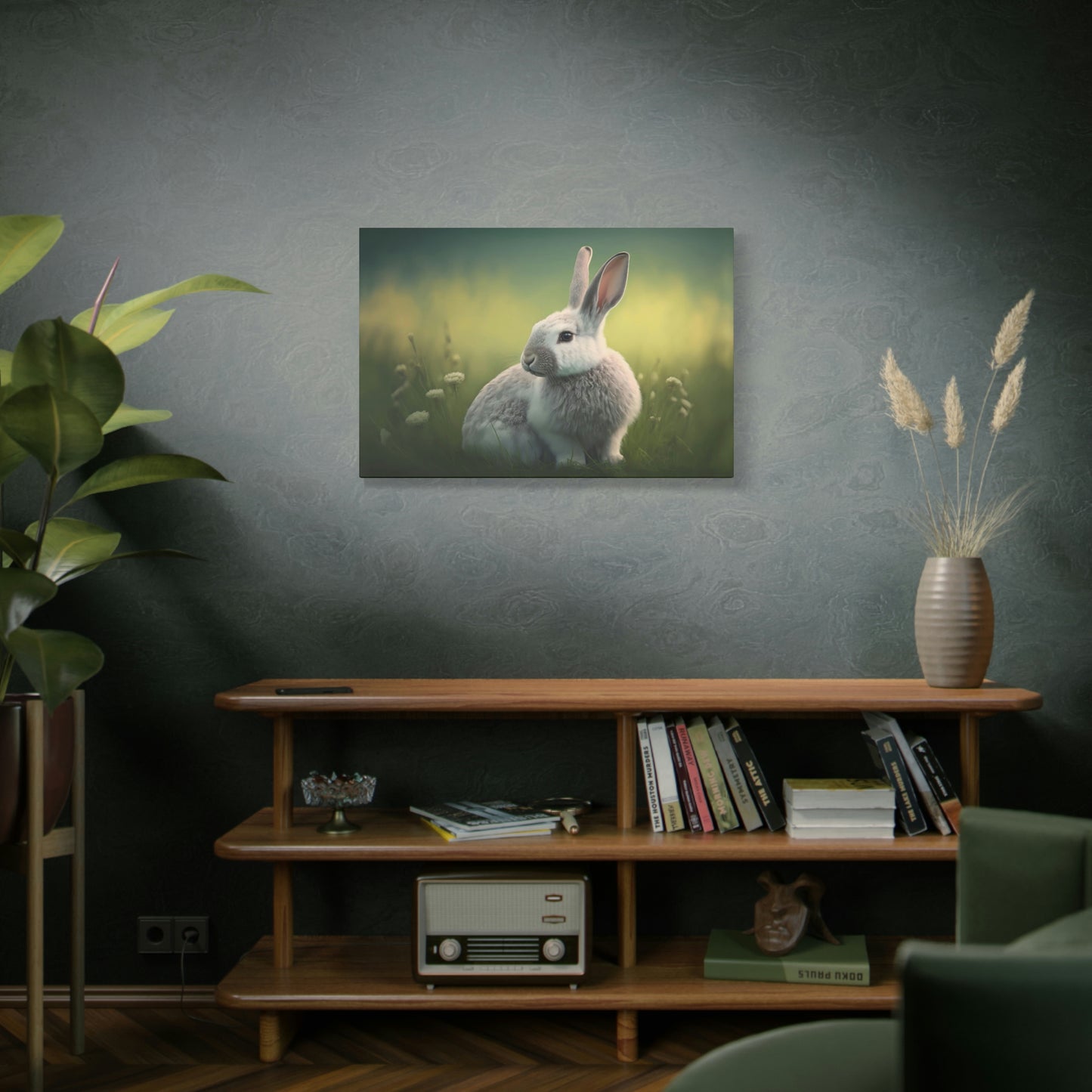 Rabbit in the Field - Matte Canvas, Stretched, 1.25"