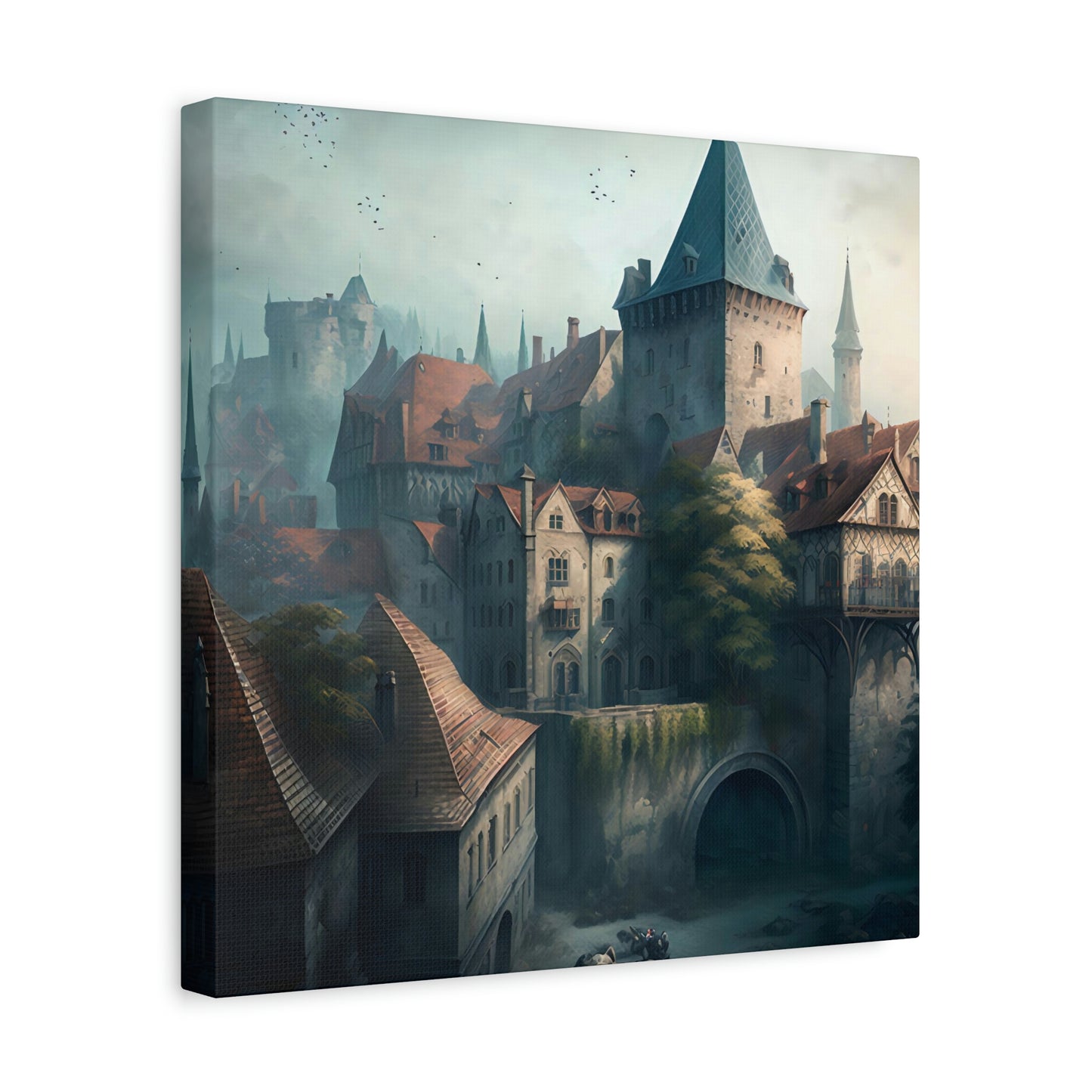 Castle Townscape - Matte Canvas, Stretched, 1.25"