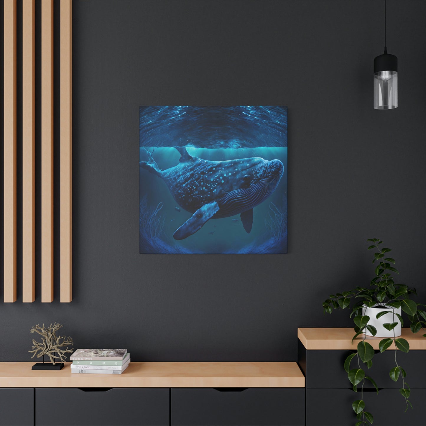 Blue Underwater - Matte Canvas, Stretched, 1.25"
