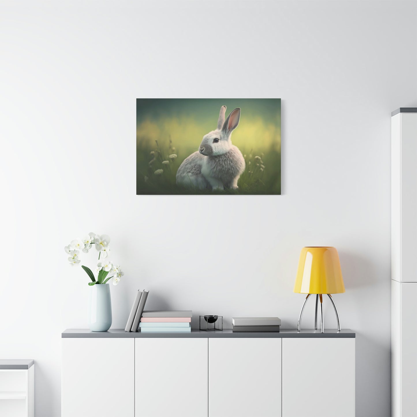 Rabbit in the Field - Matte Canvas, Stretched, 1.25"